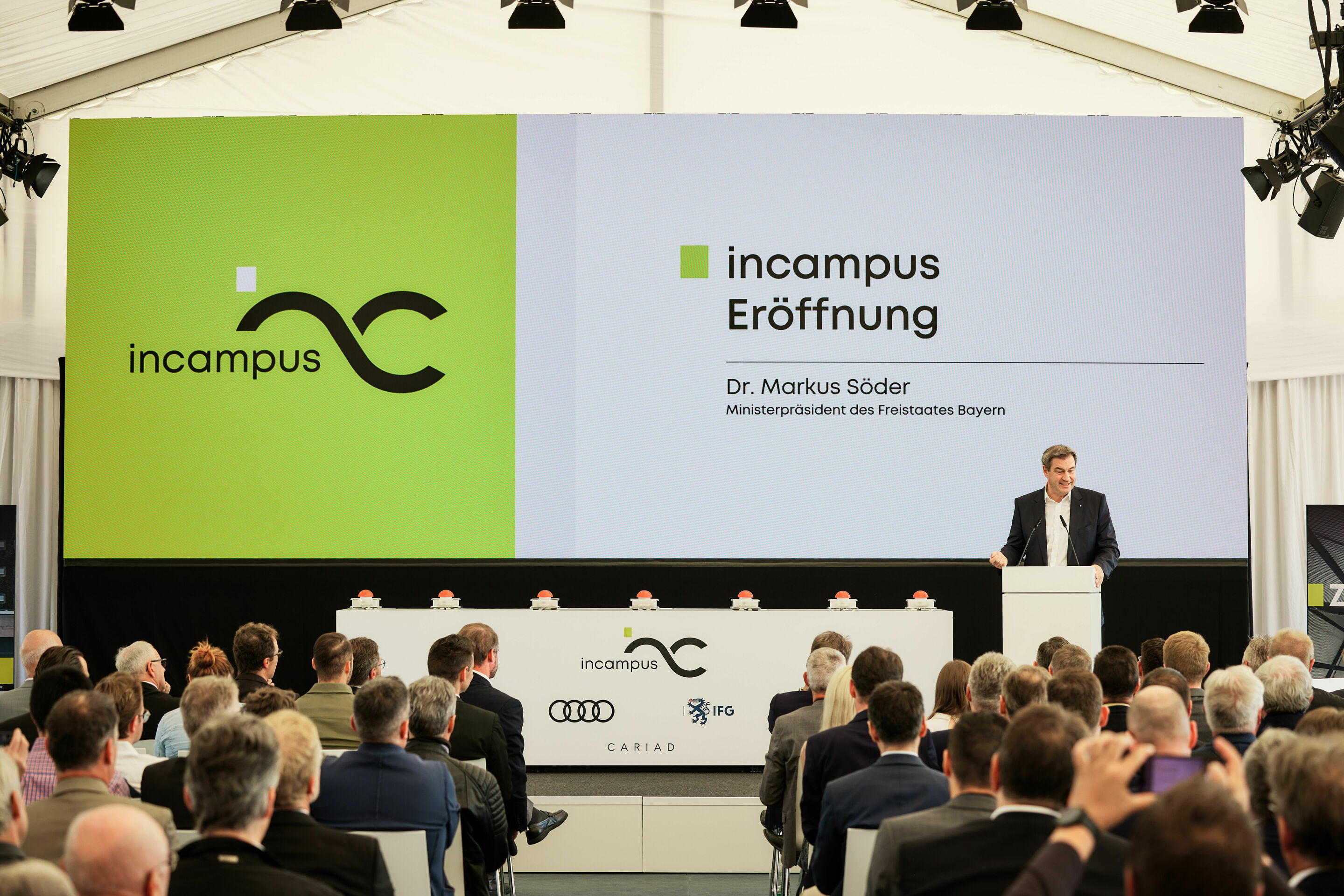 incampus in Ingolstadt eröffnet: neuer Boden für Ideen - Markus Söder, Bayerischer Ministerpräsident