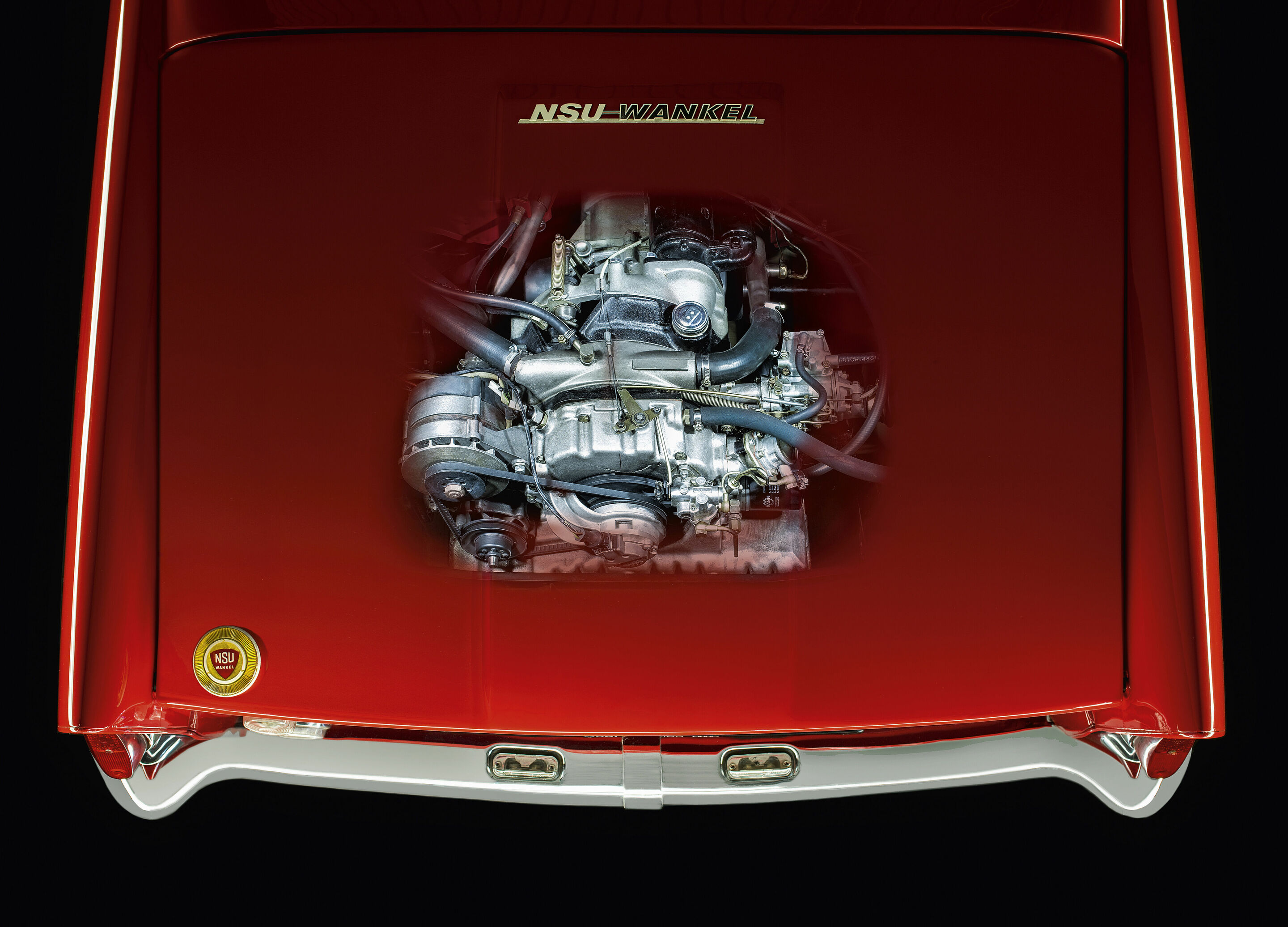 Sporty, beautiful, and innovative: the NSU/Wankel Spider - The Wankel engine in the world’s first mass-produced automobile, the NSU/Wankel Spider.