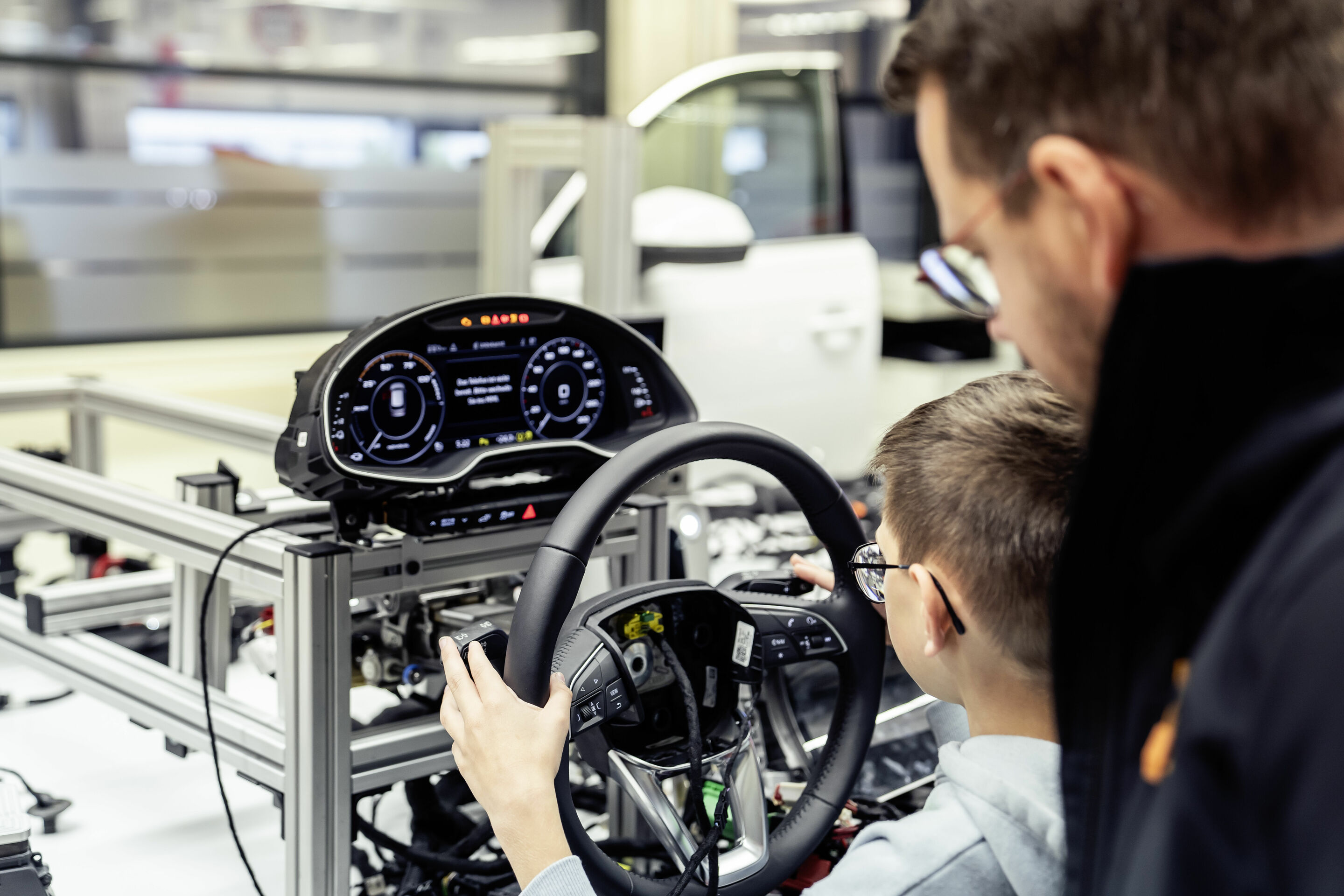 Audi celebrates Family Festival - Audi Family Festival on October 7, 2023 in Ingolstadt: a glimpse in technical development