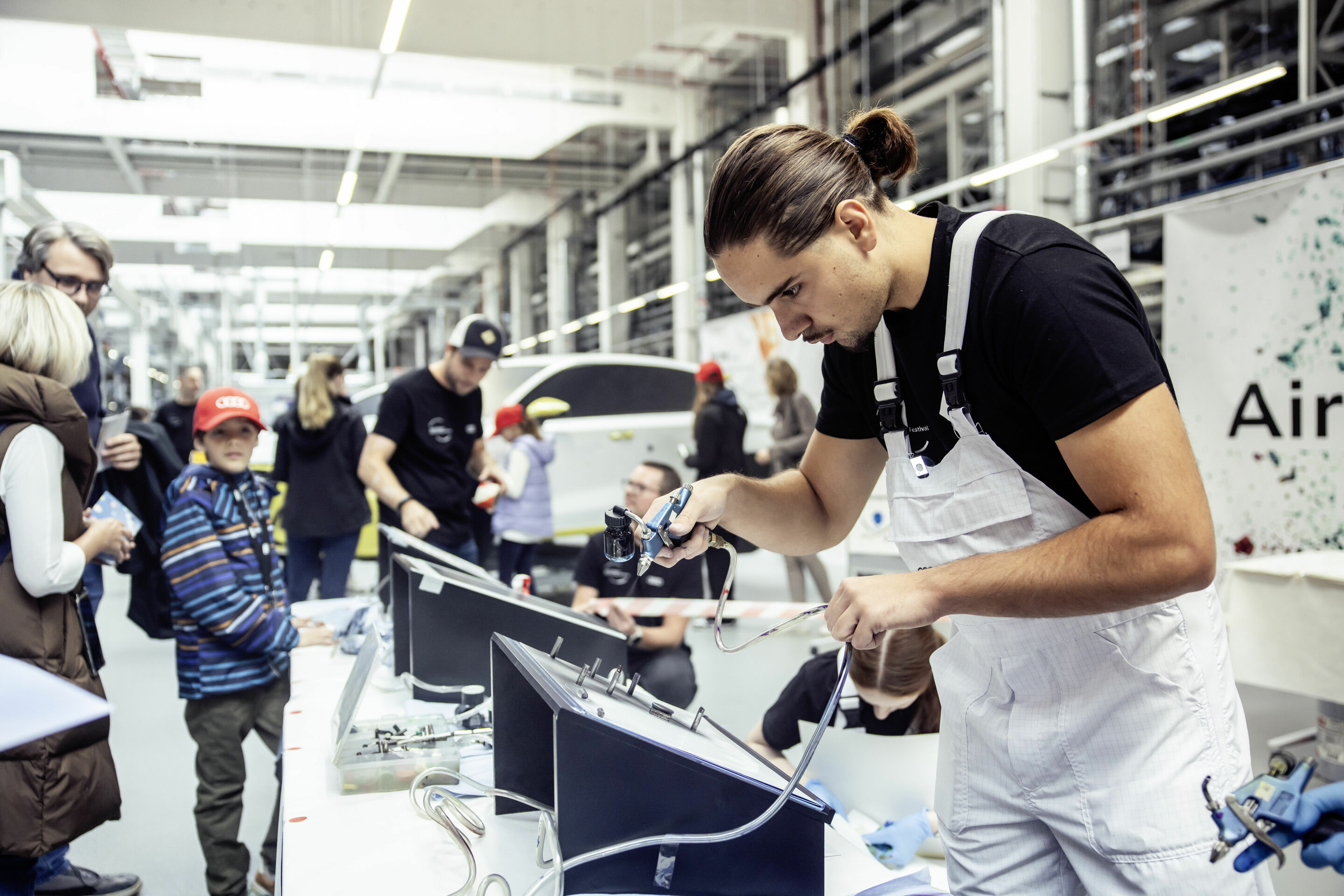 Audi celebrates Family Festival - Audi Family Festival on October 7, 2023 in Ingolstadt: a glimpse in production