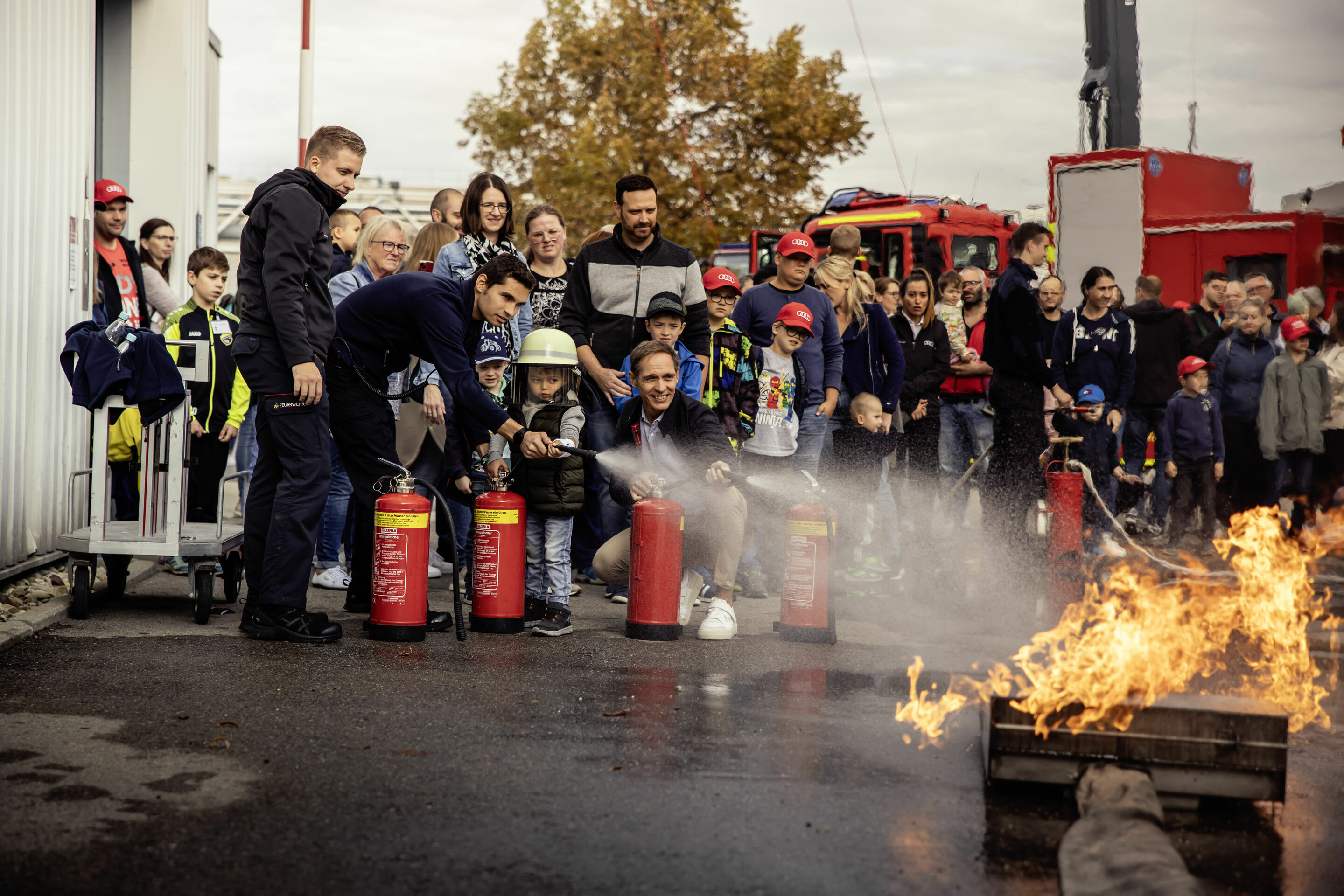 Audi celebrates Family Festival - Audi Familien-Festival am 7. Oktober 2023 in Ingolstadt: bei der Werkfeuerwehr