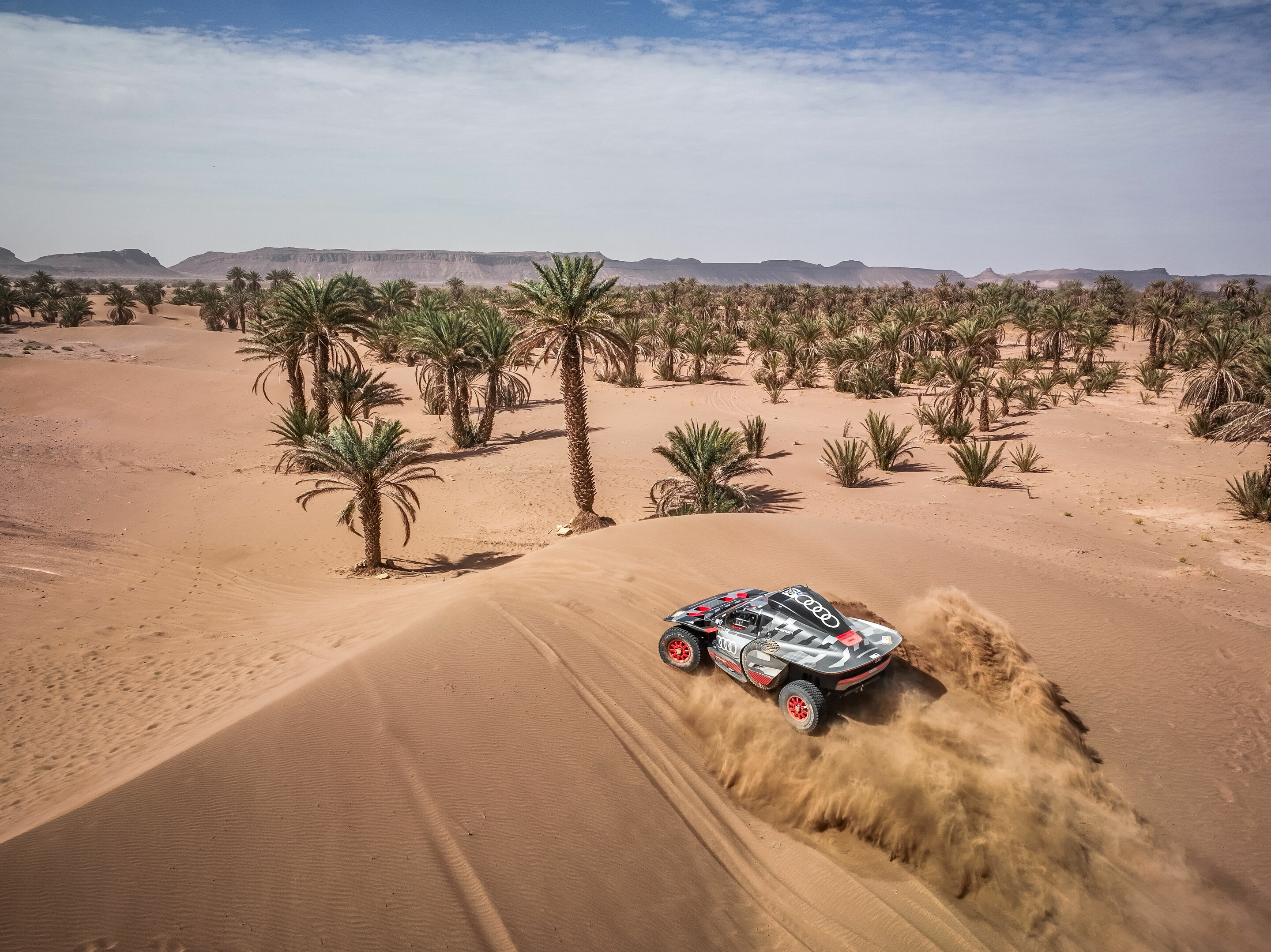 Rallye du Maroc 2023 - Audi RS Q e-tron #209 (Team Audi Sport), Carlos Sainz/Lucas Cruz