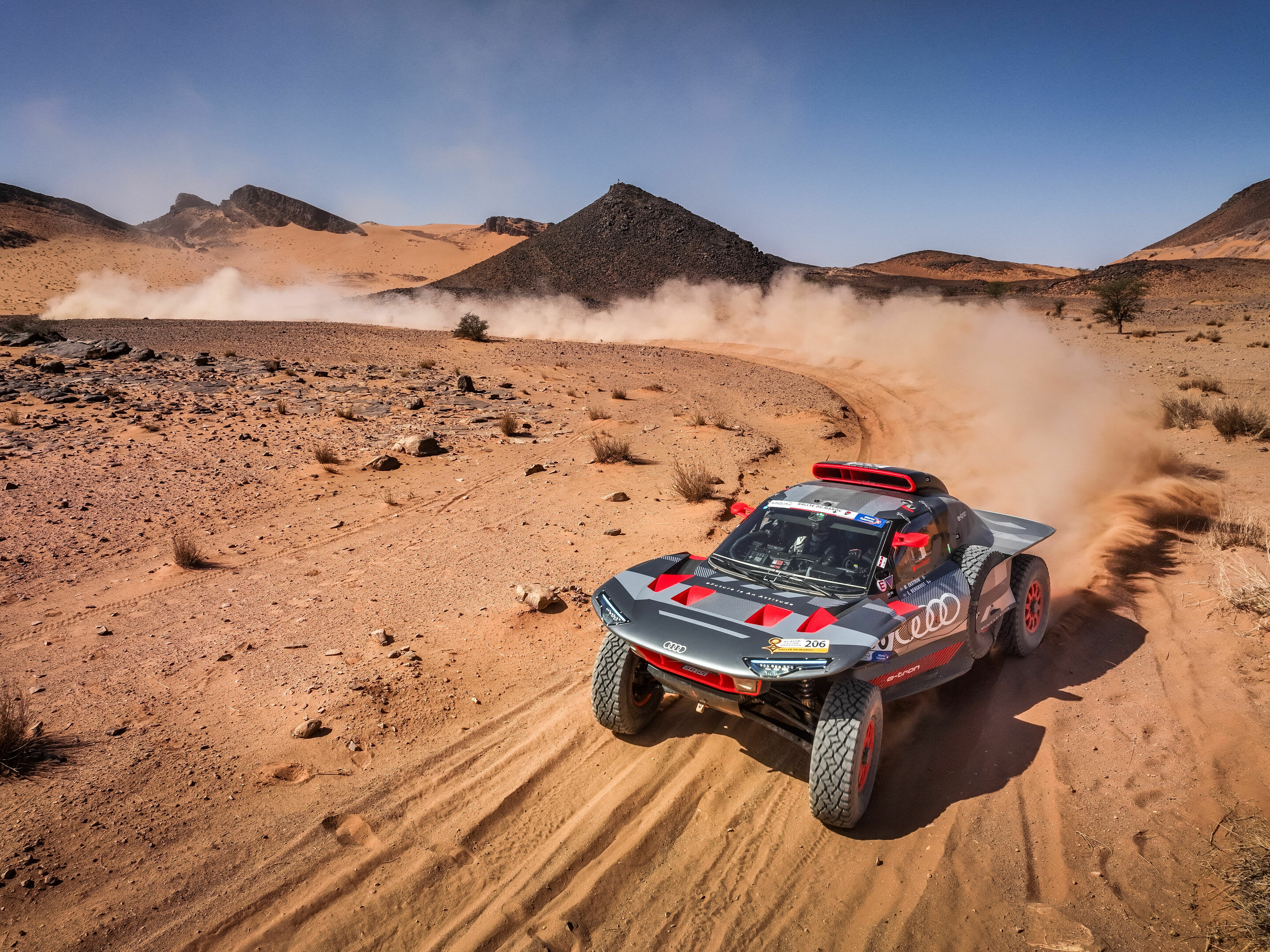 Rallye du Maroc 2023 - Audi RS Q e-tron #206 (Team Audi Sport), Mattias Ekström/Emil Bergkvist