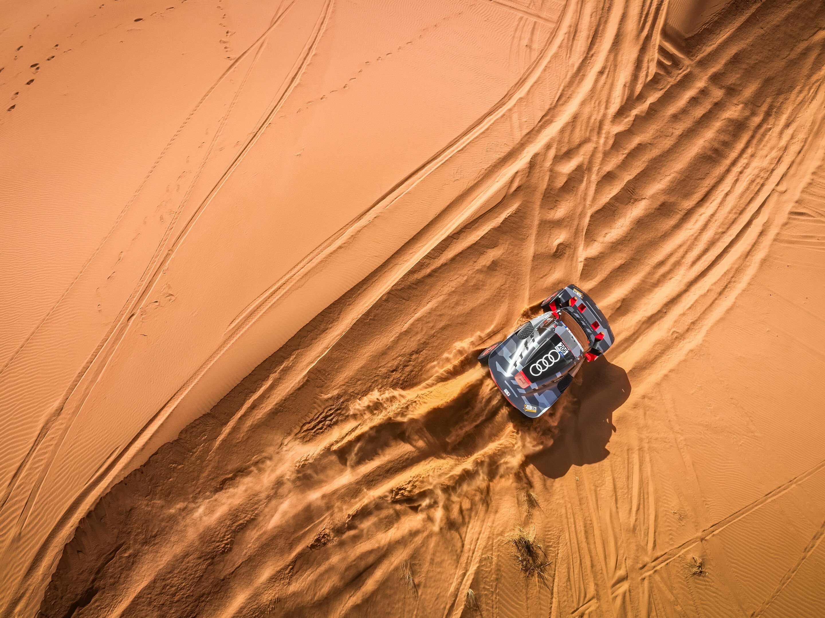 Rallye du Maroc 2023 - Audi RS Q e-tron #206 (Team Audi Sport), Mattias Ekström/Emil Bergkvist