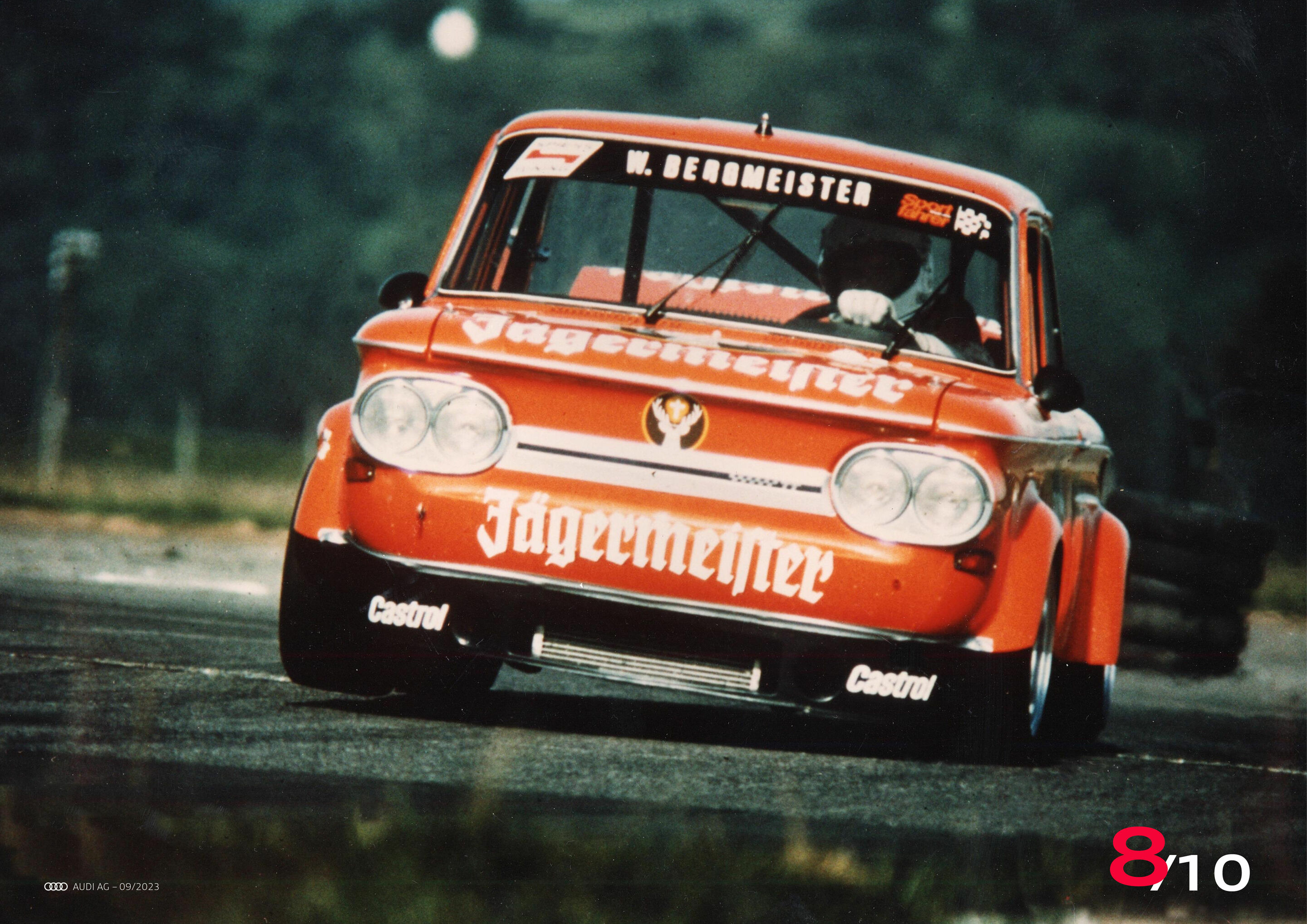 Vom NSU Prinz zum Bergmeister - Wilhelm „Willi“ Bergmeister im NSU TT Jägermeister.