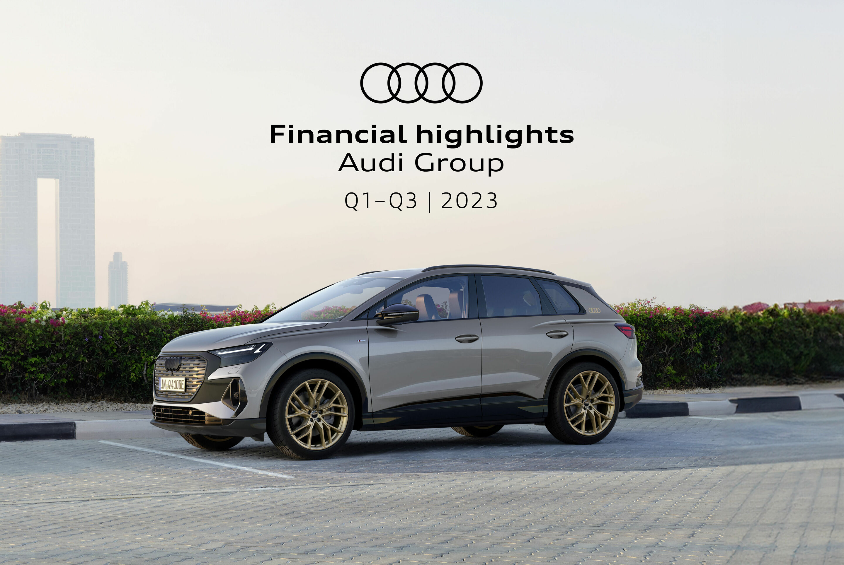 Financial highlights - Audi Group Q1 - Q3 / 2023