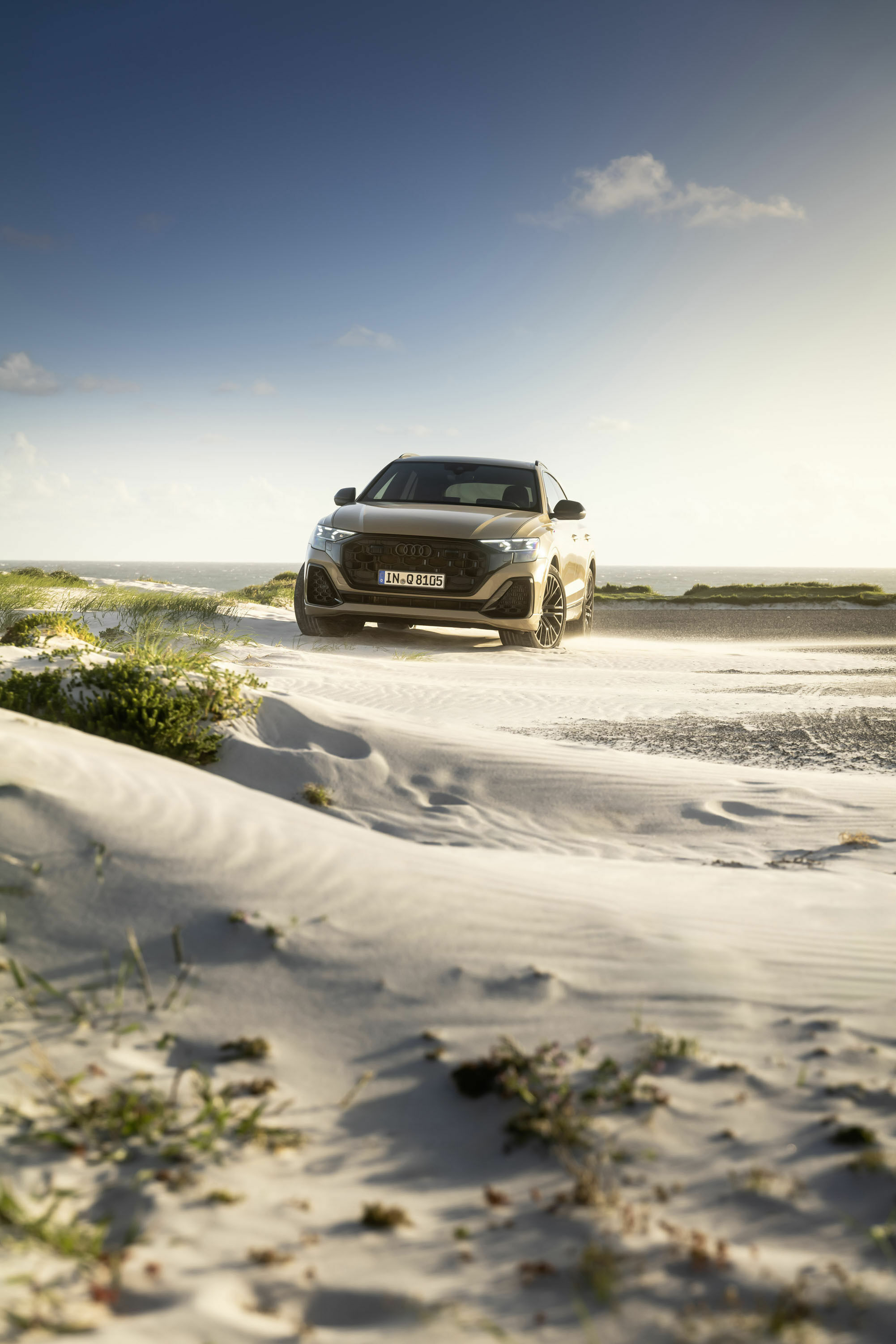Audi Q8 - Standaufnahme,
Farbe: Sakhirgold Metallic