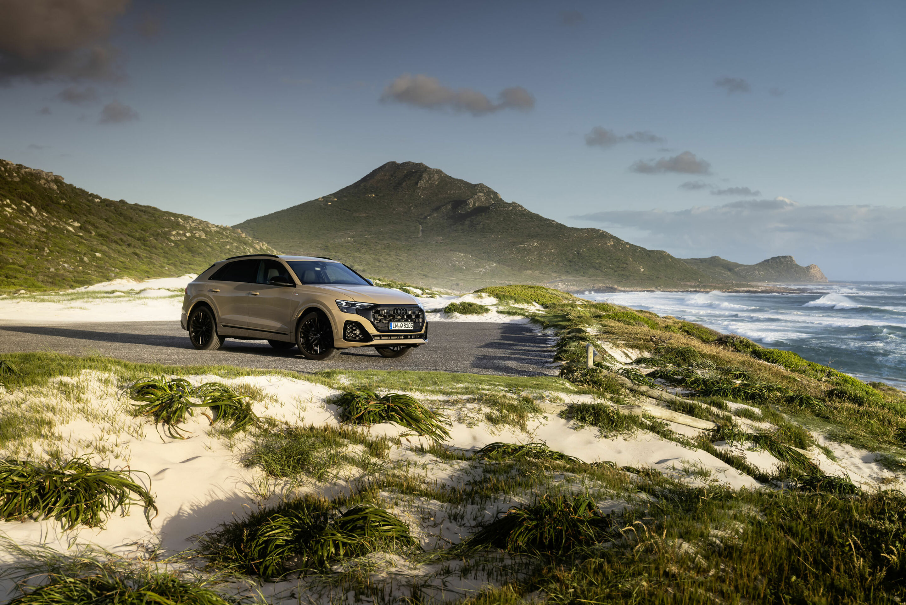 Audi Q8 - Standaufnahme,
Farbe: Sakhirgold Metallic