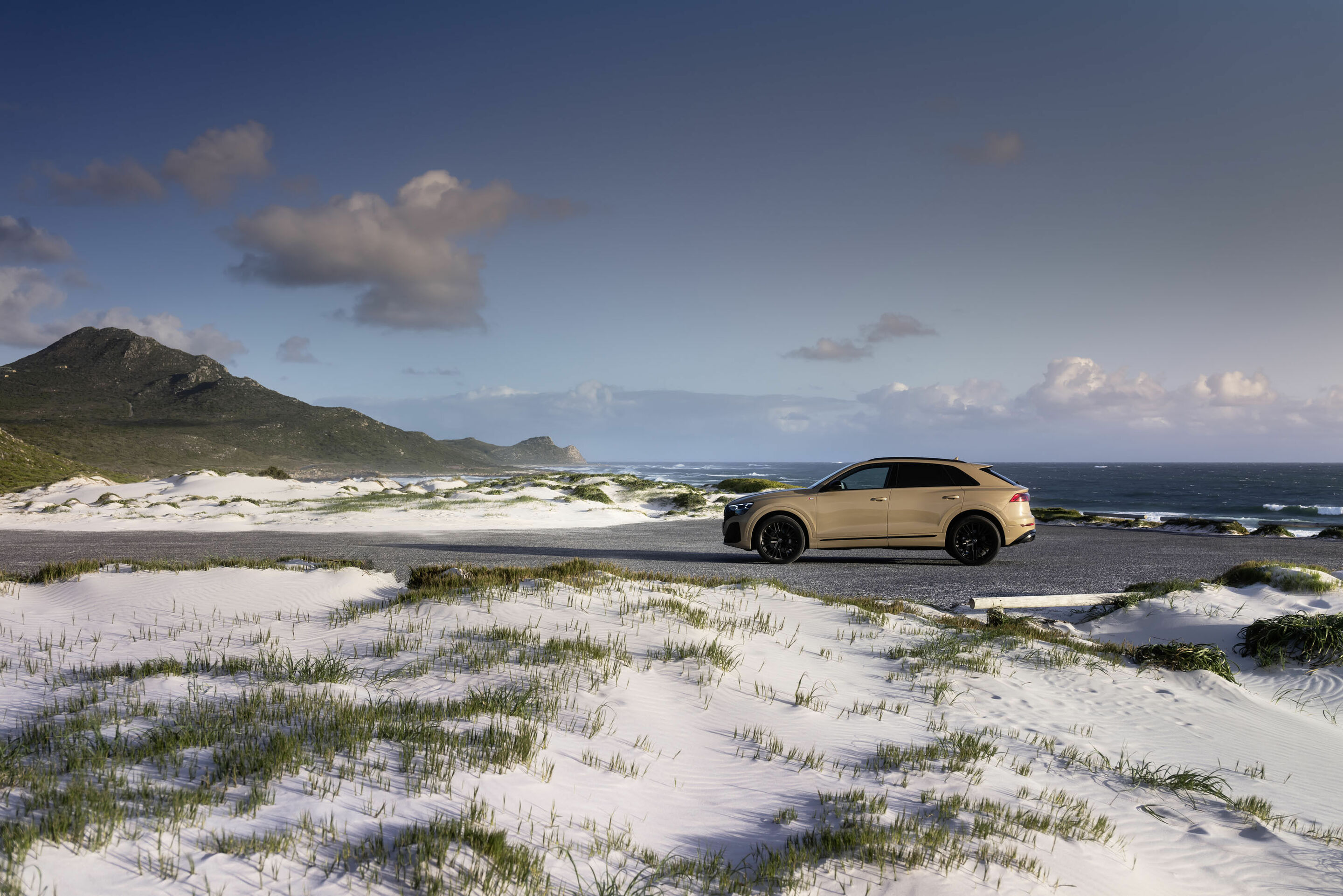 Audi Q8 - Standaufnahme,
Farbe: Sakhirgold Metallic