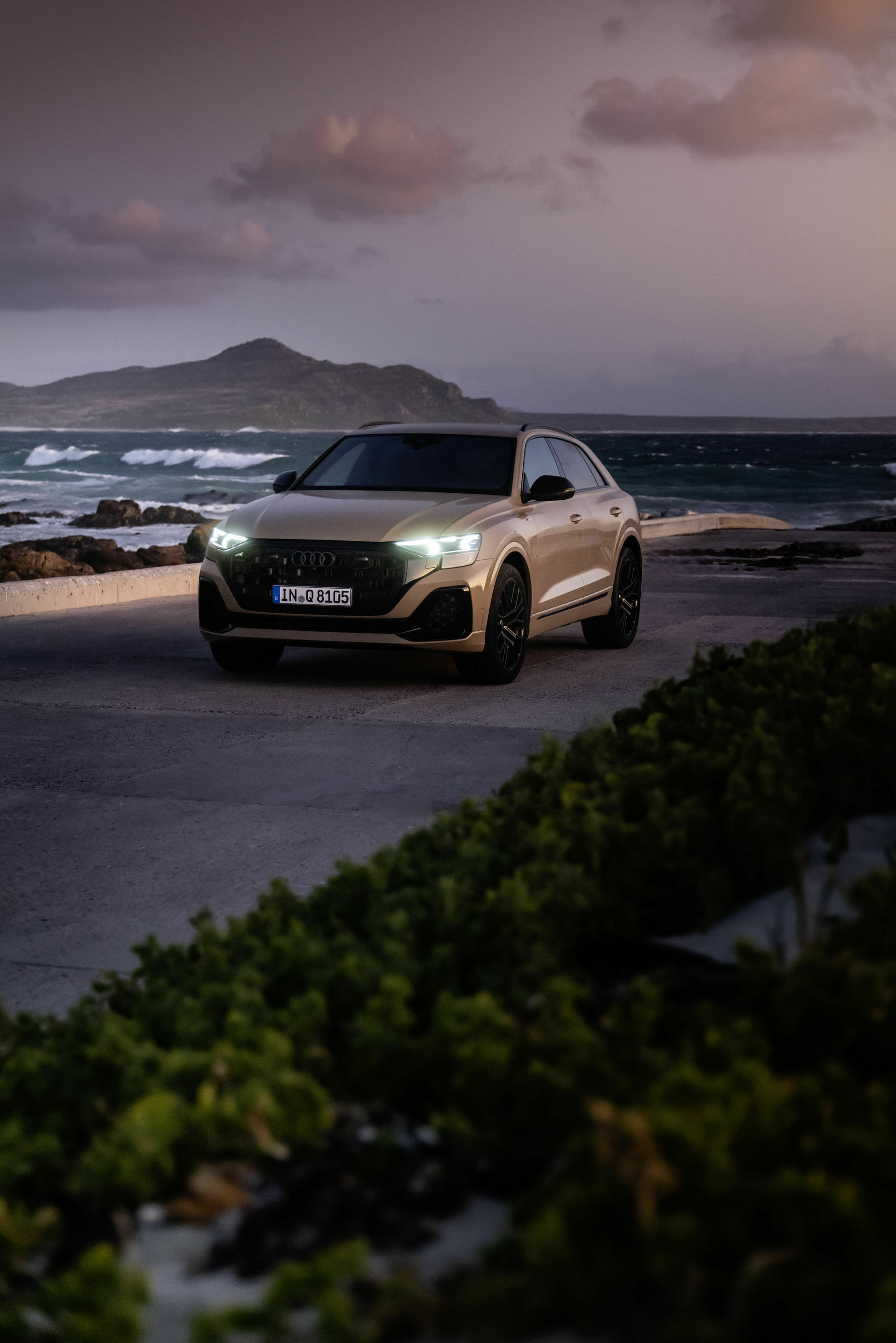 Audi Q8 - Standaufnahme,
Farbe: Sakhirgold Metallic