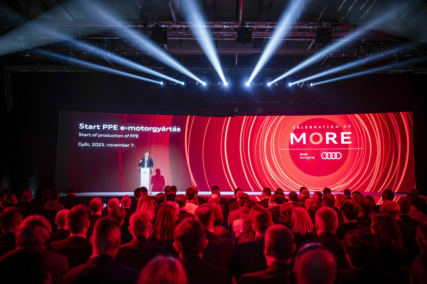 Audi begins production of electric motors for the PPE in Győr | Photo ...