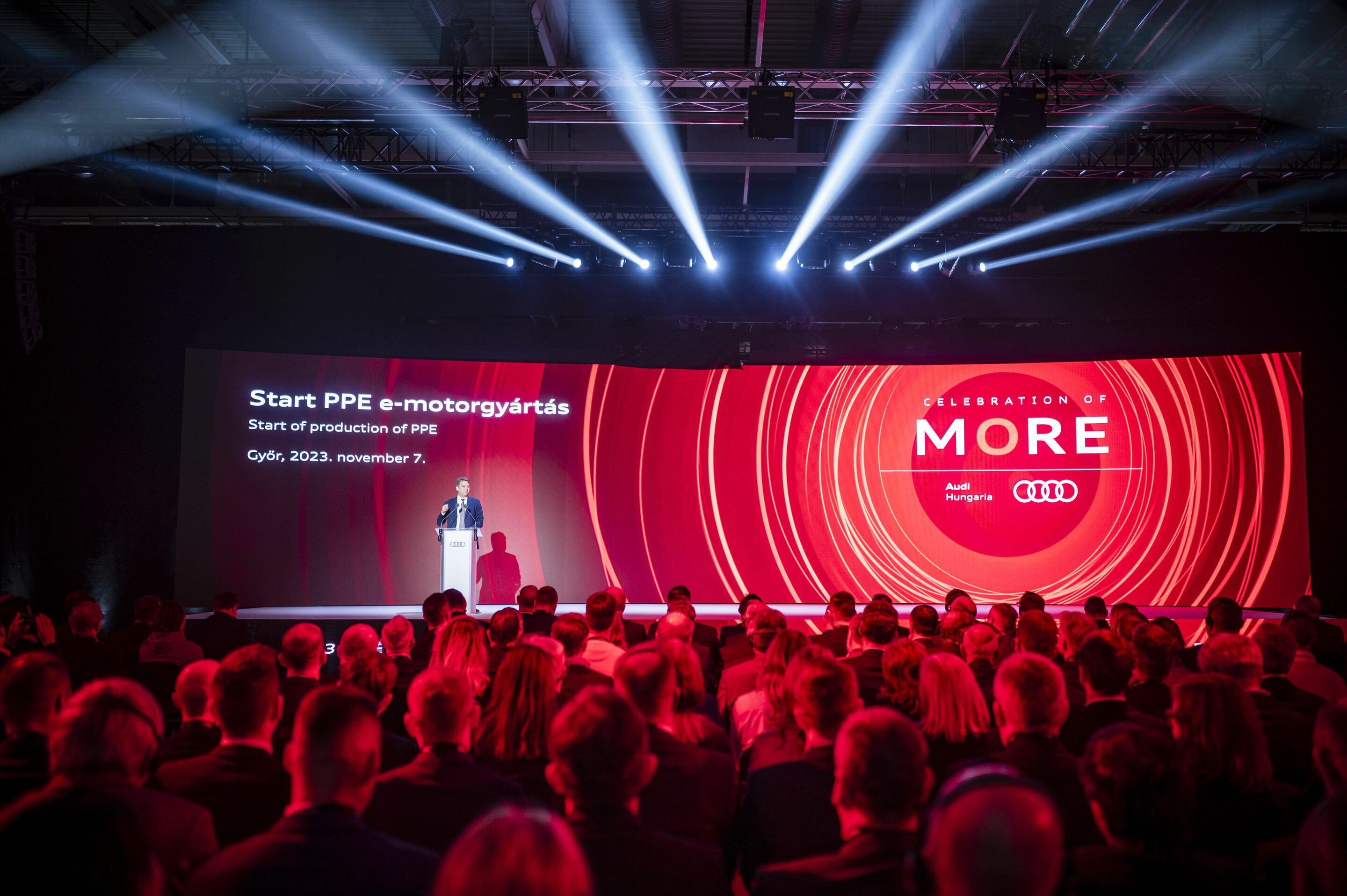 Audi begins production of electric motors for the PPE in Győr - Gernot Döllner, Chairman of the Board of Management of AUDI AG