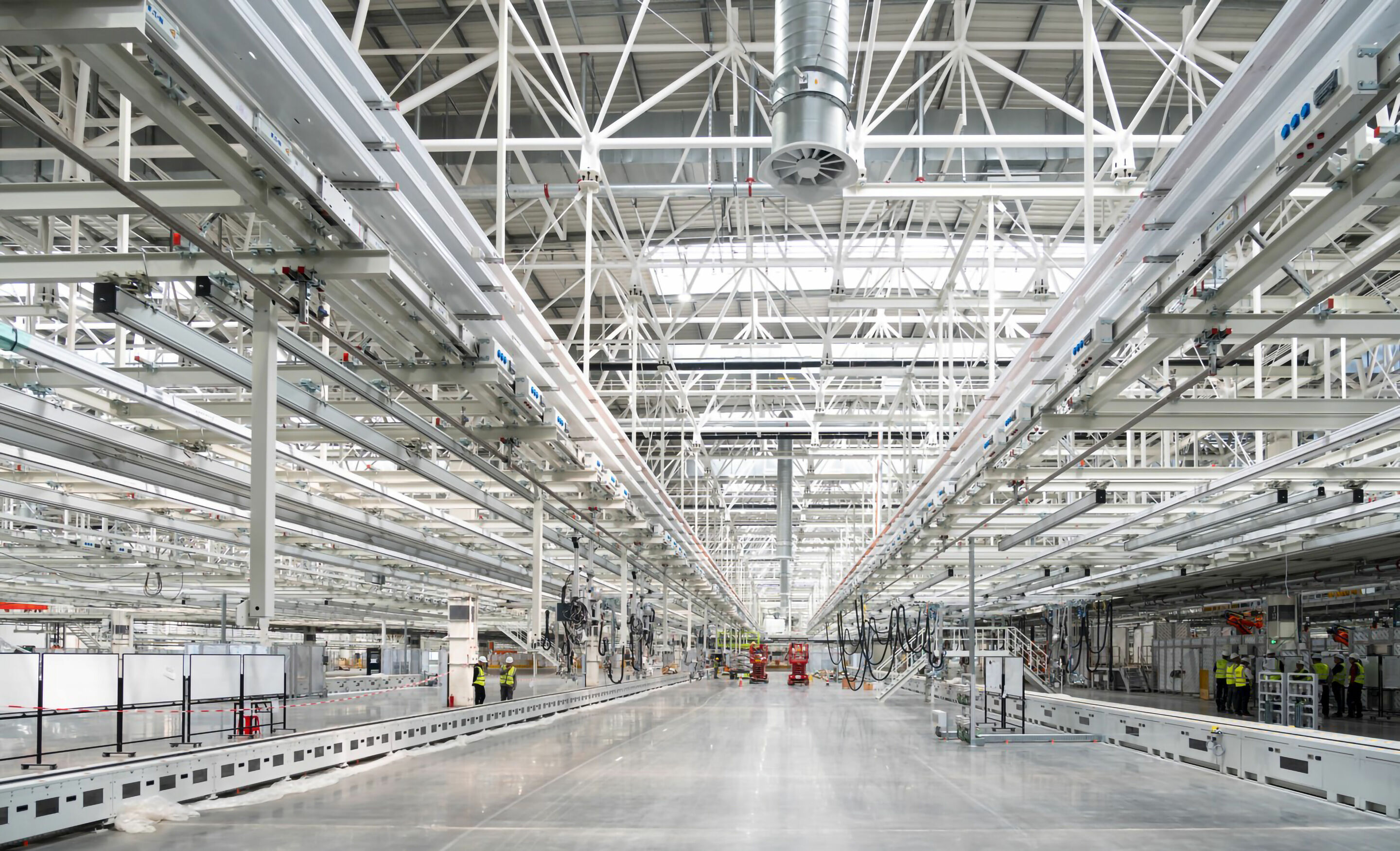 Eine neue smarte Fabrik entsteht - Baufortschritt im Werk der Audi FAW NEV Company in Changchun: Fahrzeugfertigung