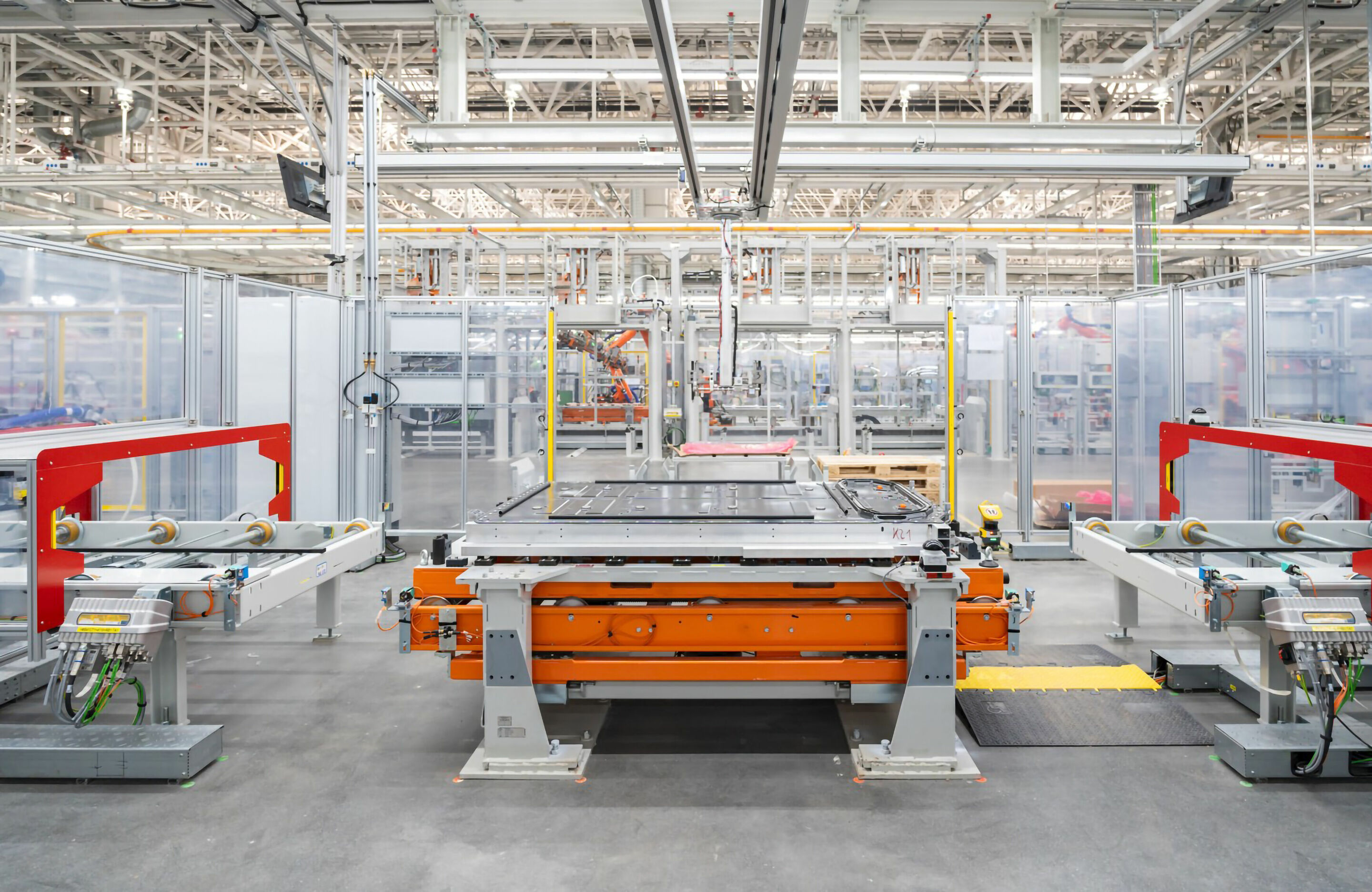 Eine neue smarte Fabrik entsteht - Baufortschritt im Werk der Audi FAW NEV Company in Changchun: Batteriefertigung