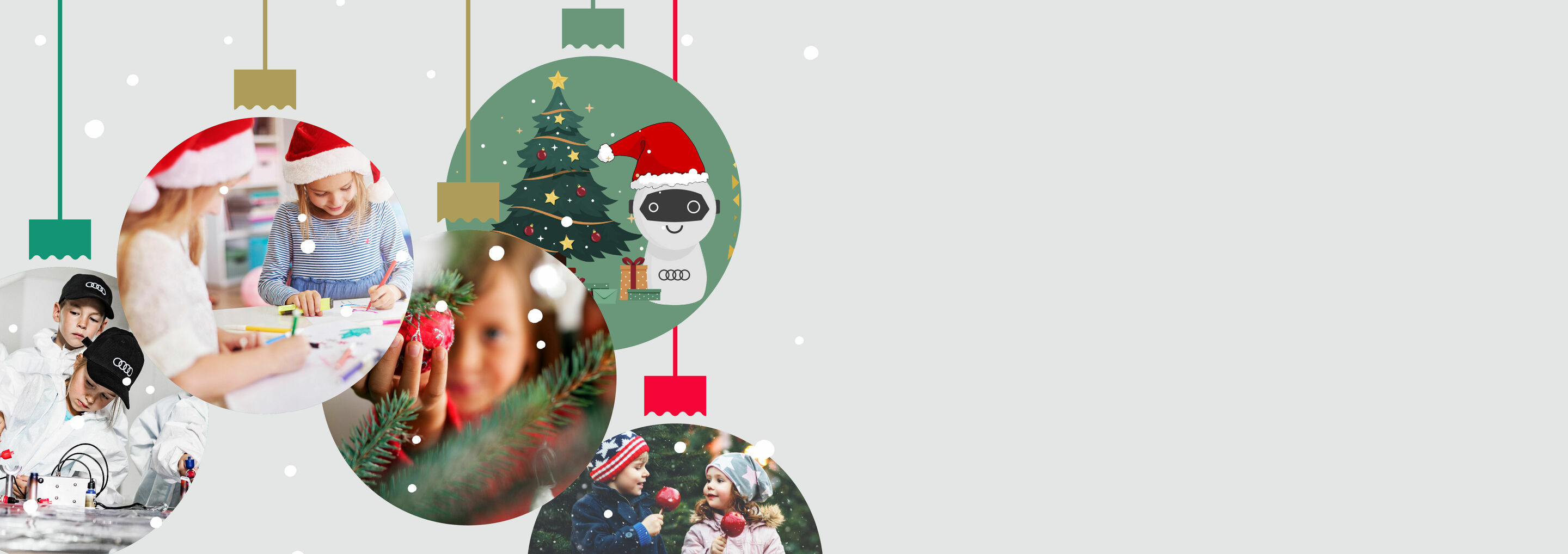 Interaktives Kinderprogramm rund um die Vier Ringe - Das interaktive Kinderprogramm findet an sechs Tagen im Dezember im Audi museum mobile statt.