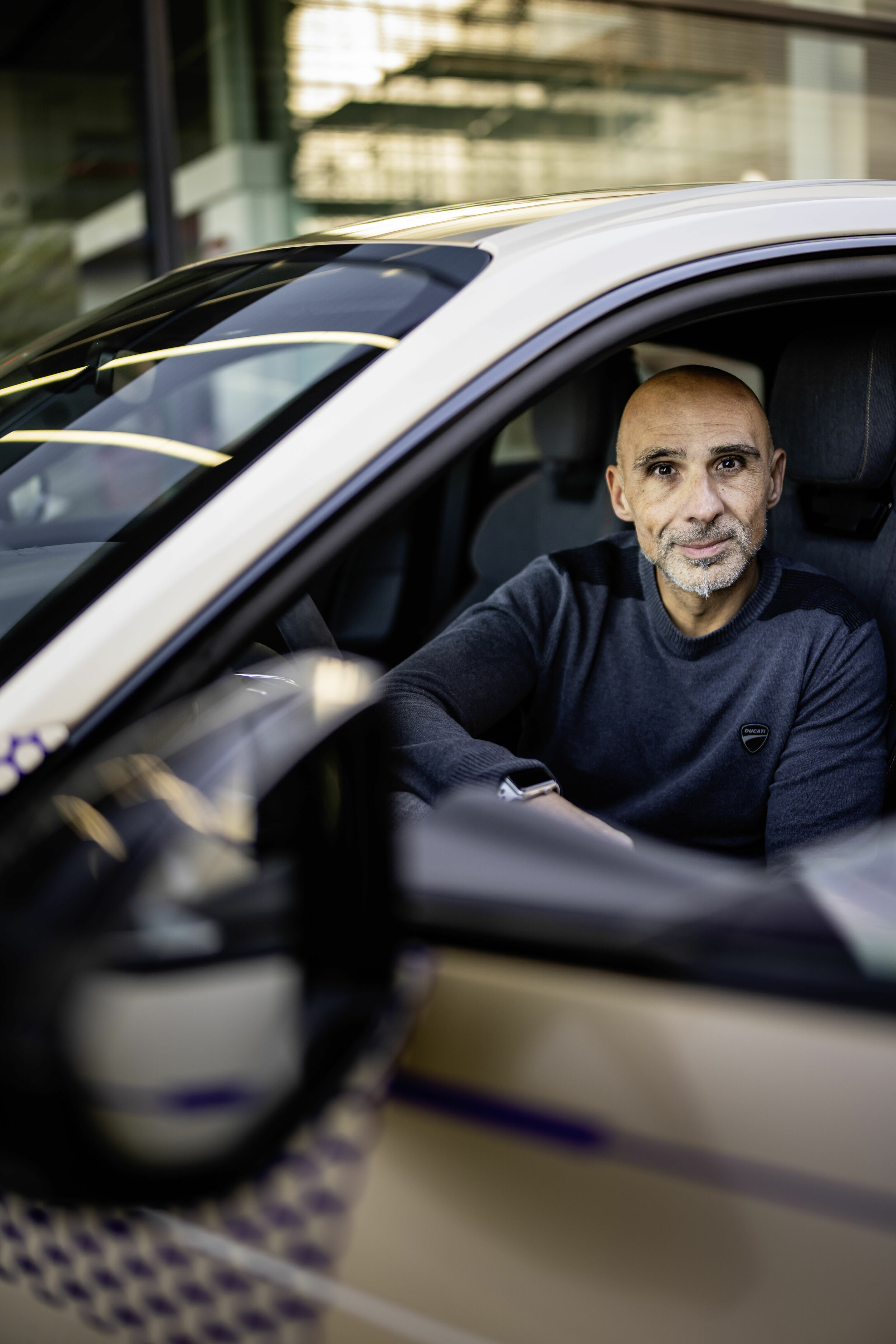 Audi e-tron GT Prototyp - Ducati-Cheftester Alessandro Valia