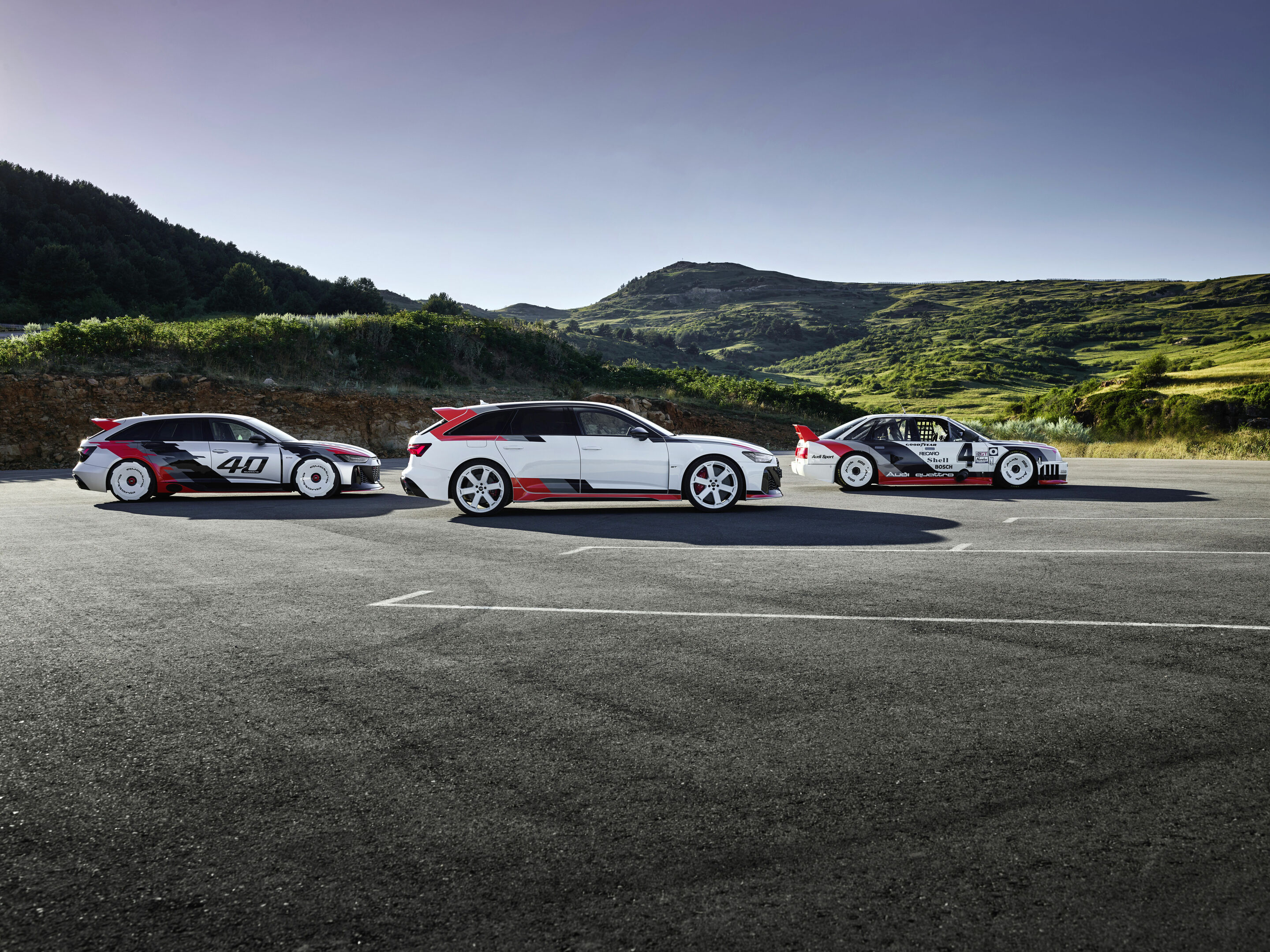 Audi RS 6 Avant GT - RS 6 GTO concept, Audi RS 6 Avant GT, Audi 90 quattro IMSA GTO
Standaufnahme