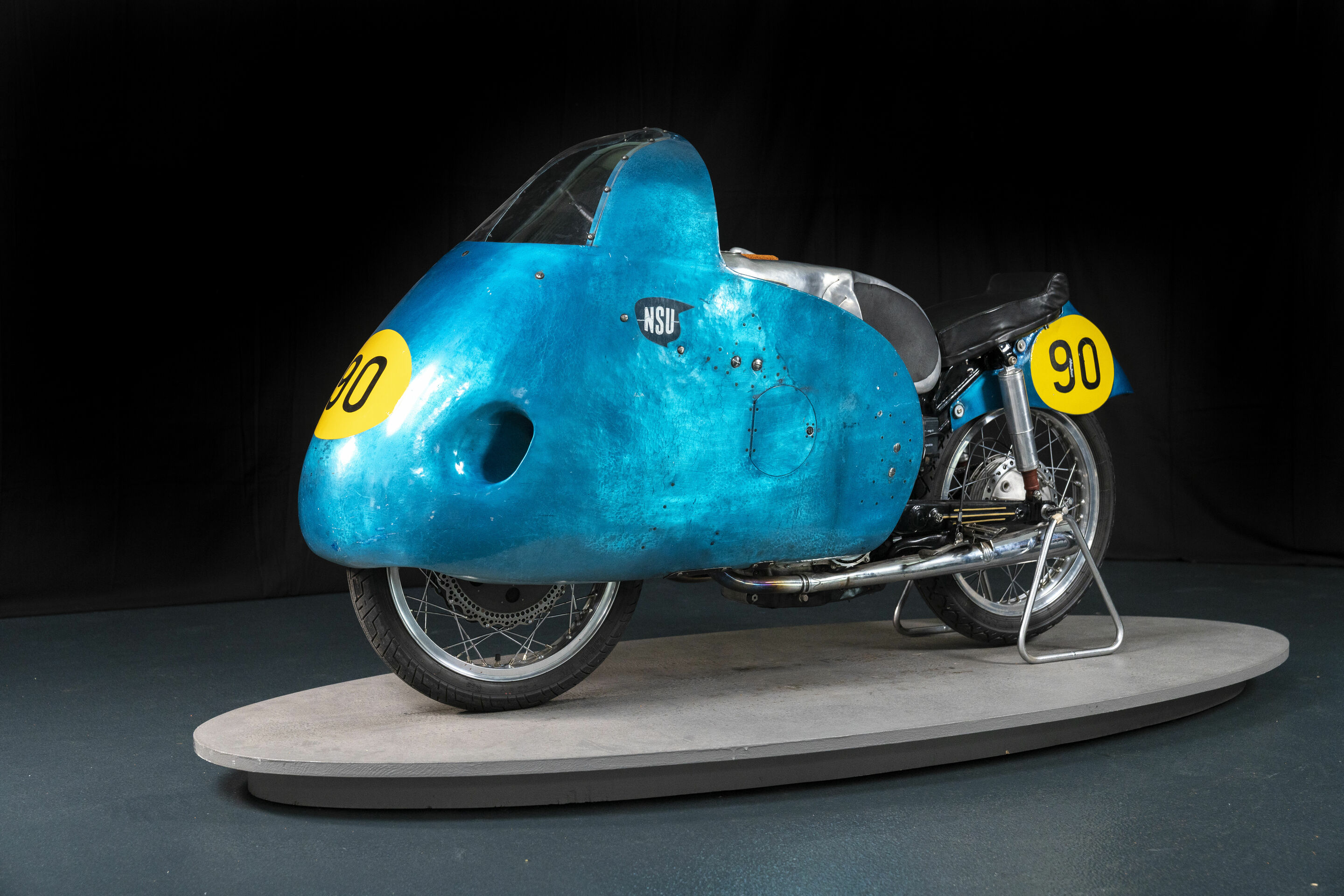 Record-breaking aerodynamics - This NSU Rennmax Blue Whale is now part of Audi’s historical vehicle collection.