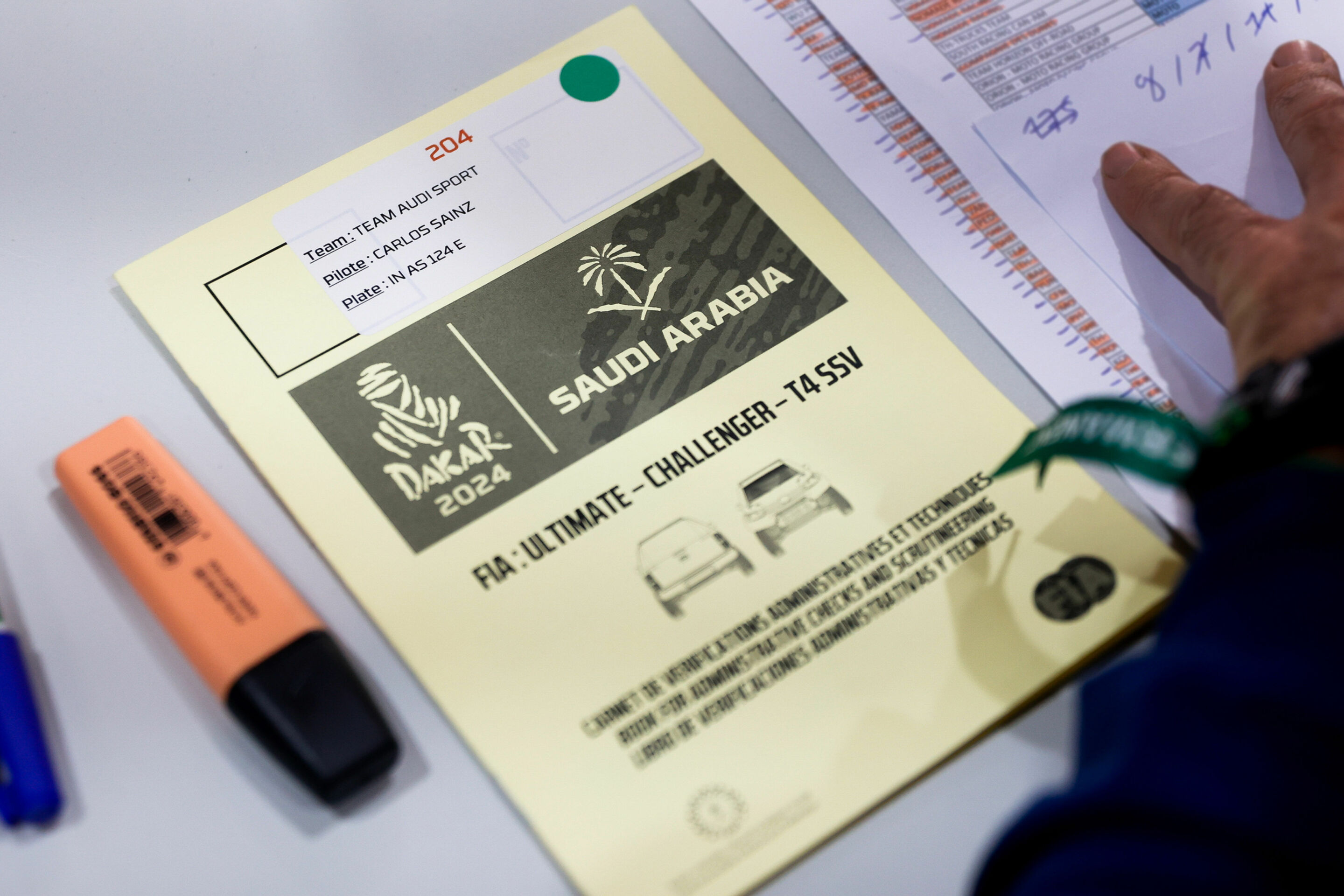 Dakar Rally 2024 - Administrative checks, Carlos Sainz, Lucas Cruz