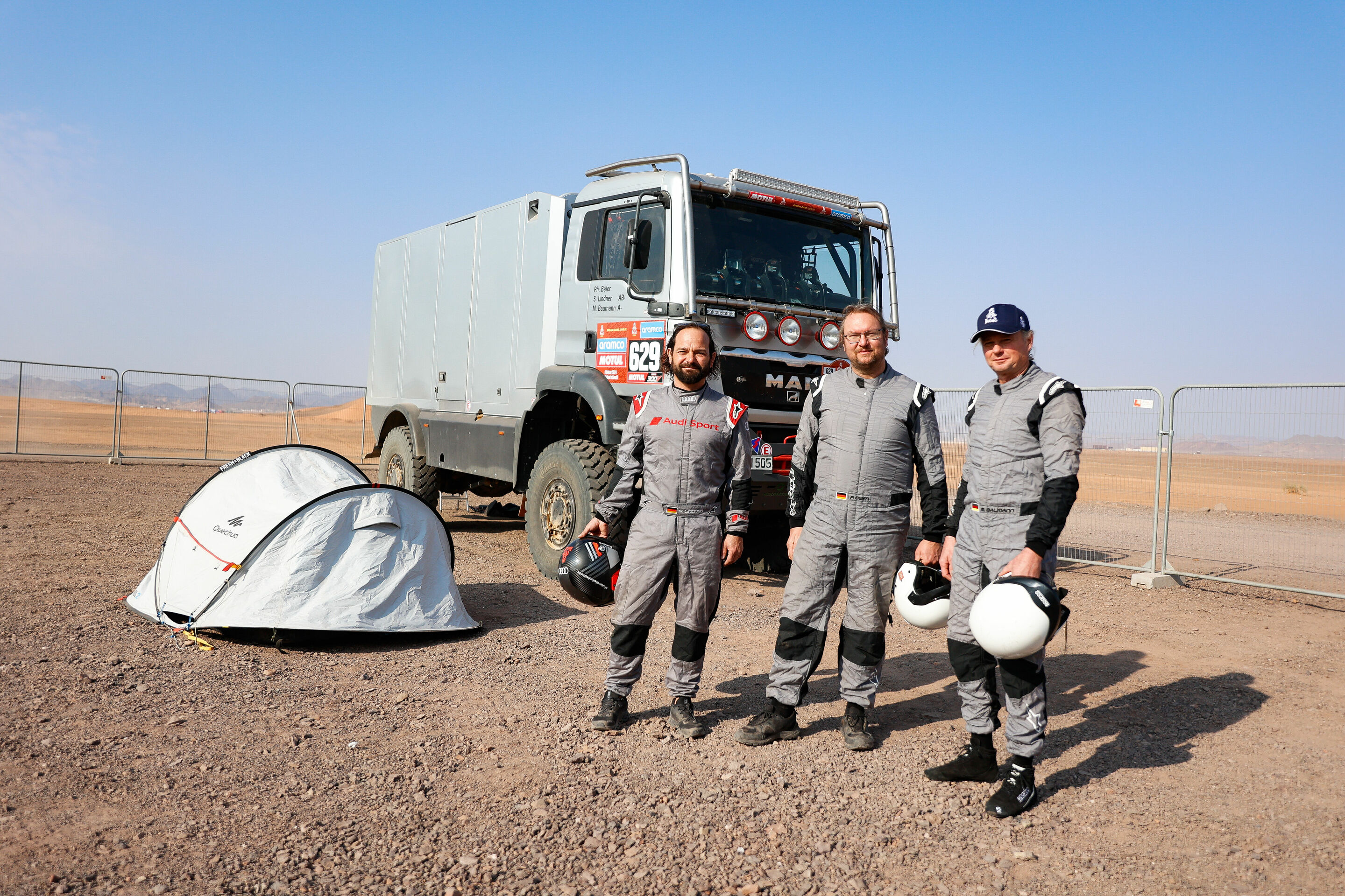 Dakar Rally 2024 - MAN TGA #629 (Q Motorsport Team), Michael Baumann/Philipp Beier/Sebastian Lindner