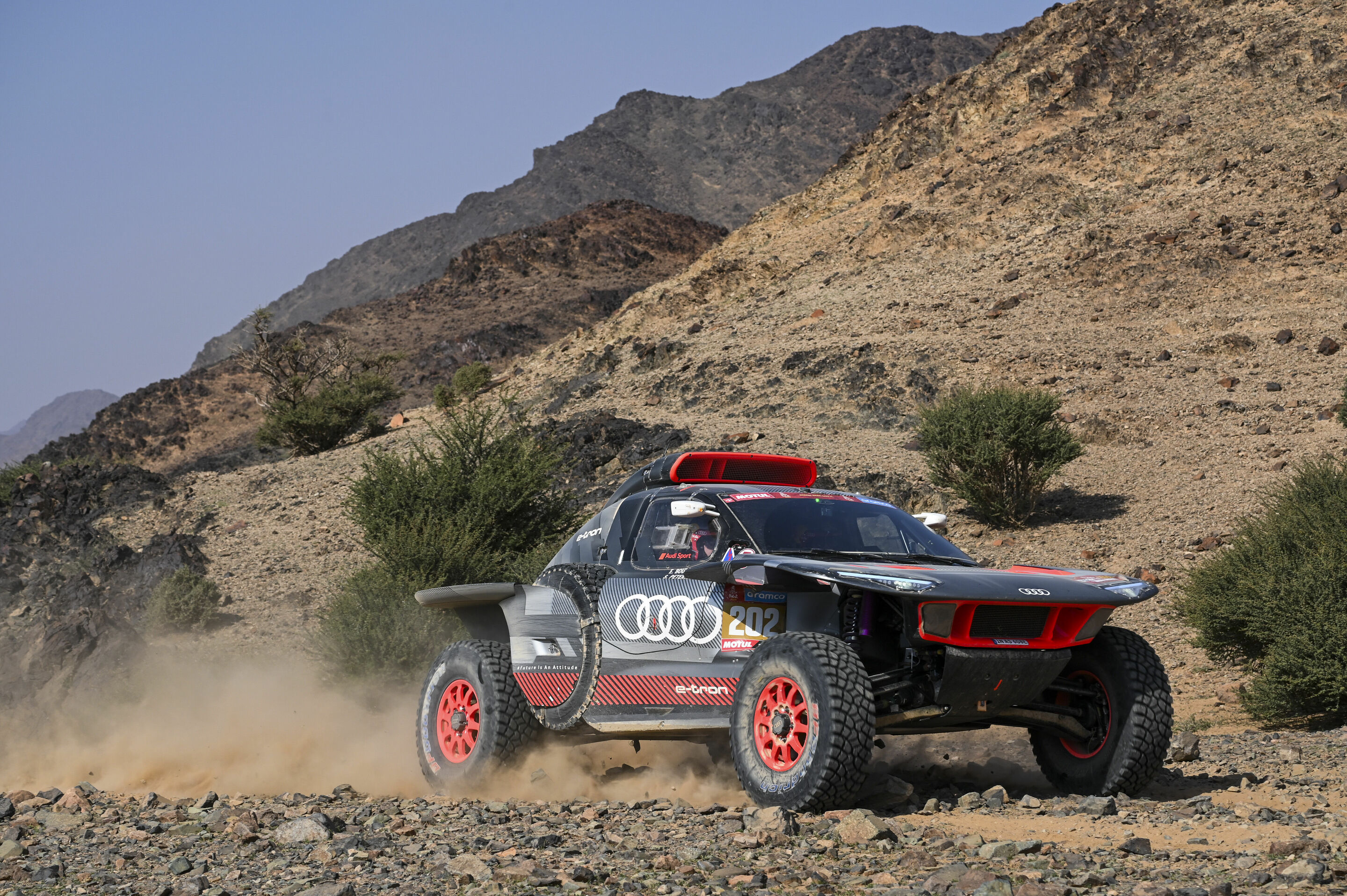 Rallye Dakar 2024 - Audi RS Q e-tron #202 (Team Audi Sport), Stéphane Peterhansel/Edouard Boulanger