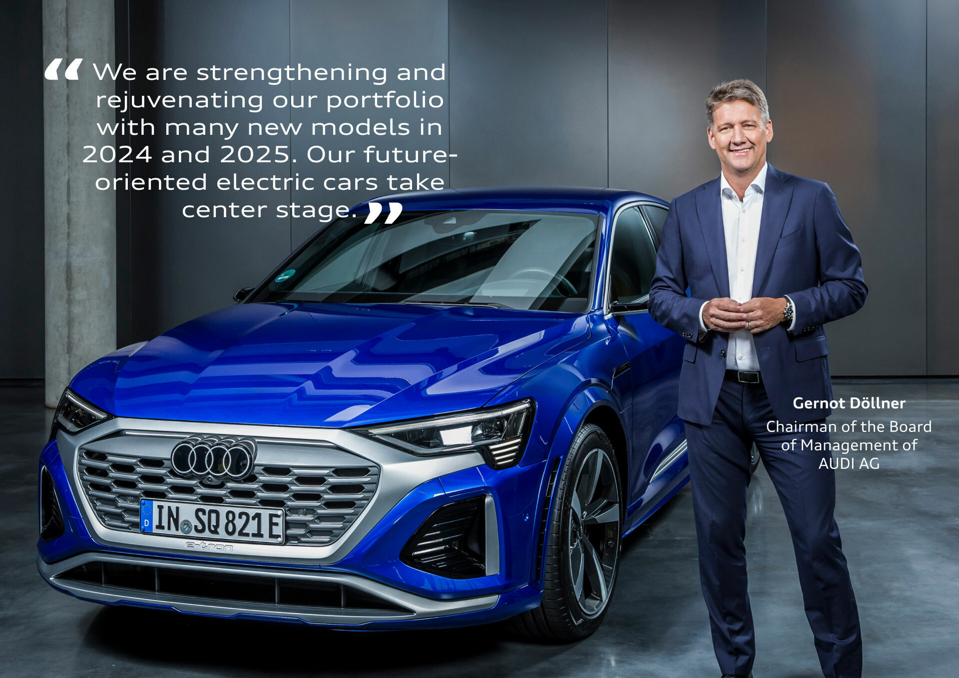 Audi delivered around 1.9 million vehicles in 2023 and is starting a challenging year from a position of strength - Gernot Döllner, Chairman of the Board of Management of AUDI AG
