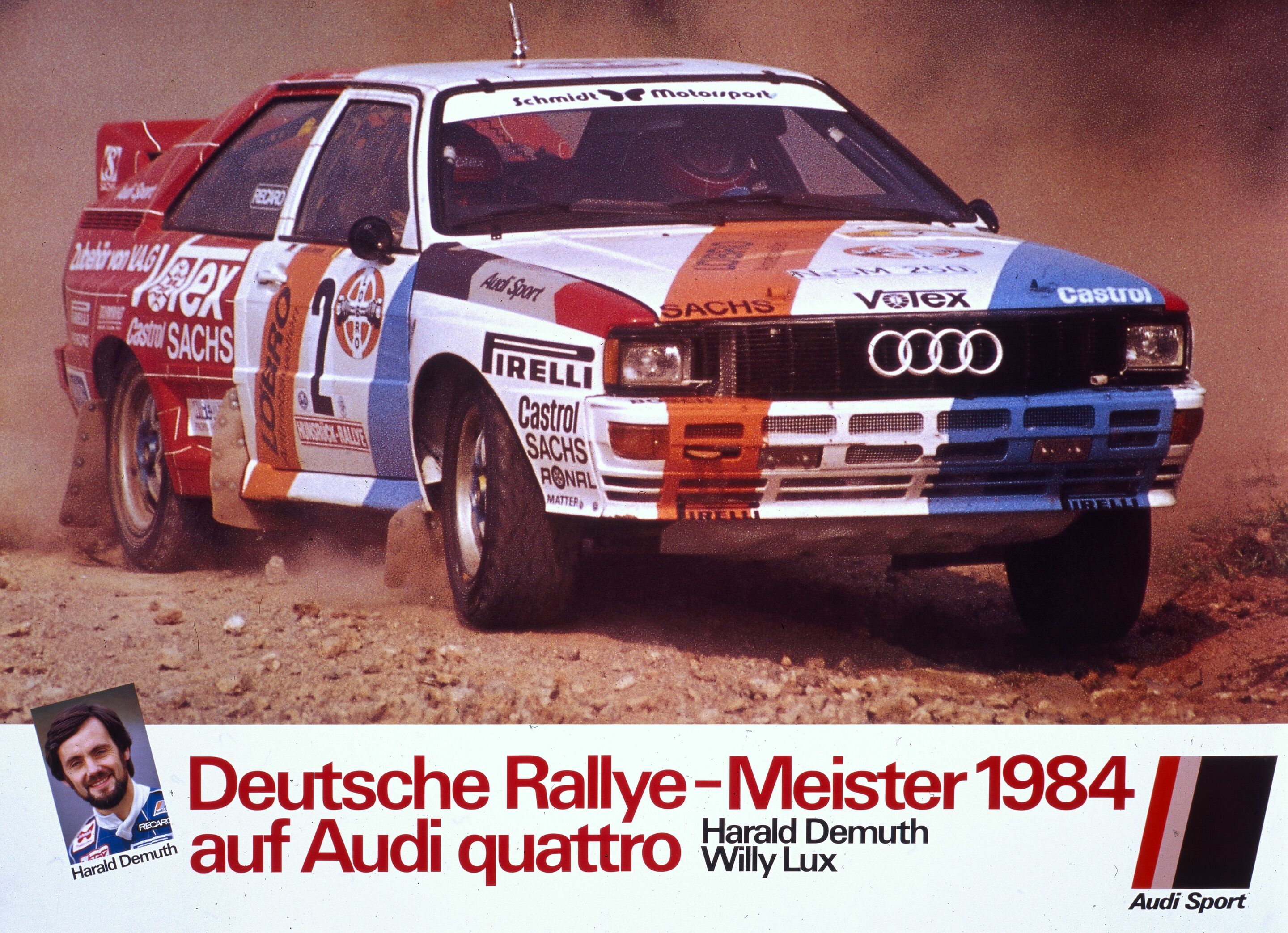 Audi Tradition to celebrate multiple anniversaries in 2024 - In 1984, Harald Demuth, alongside Willy Lux, won the German Rally Champion title ahead of schedule in an Audi quattro at the International Sachs Baltic Rally - the ninth round of the German...