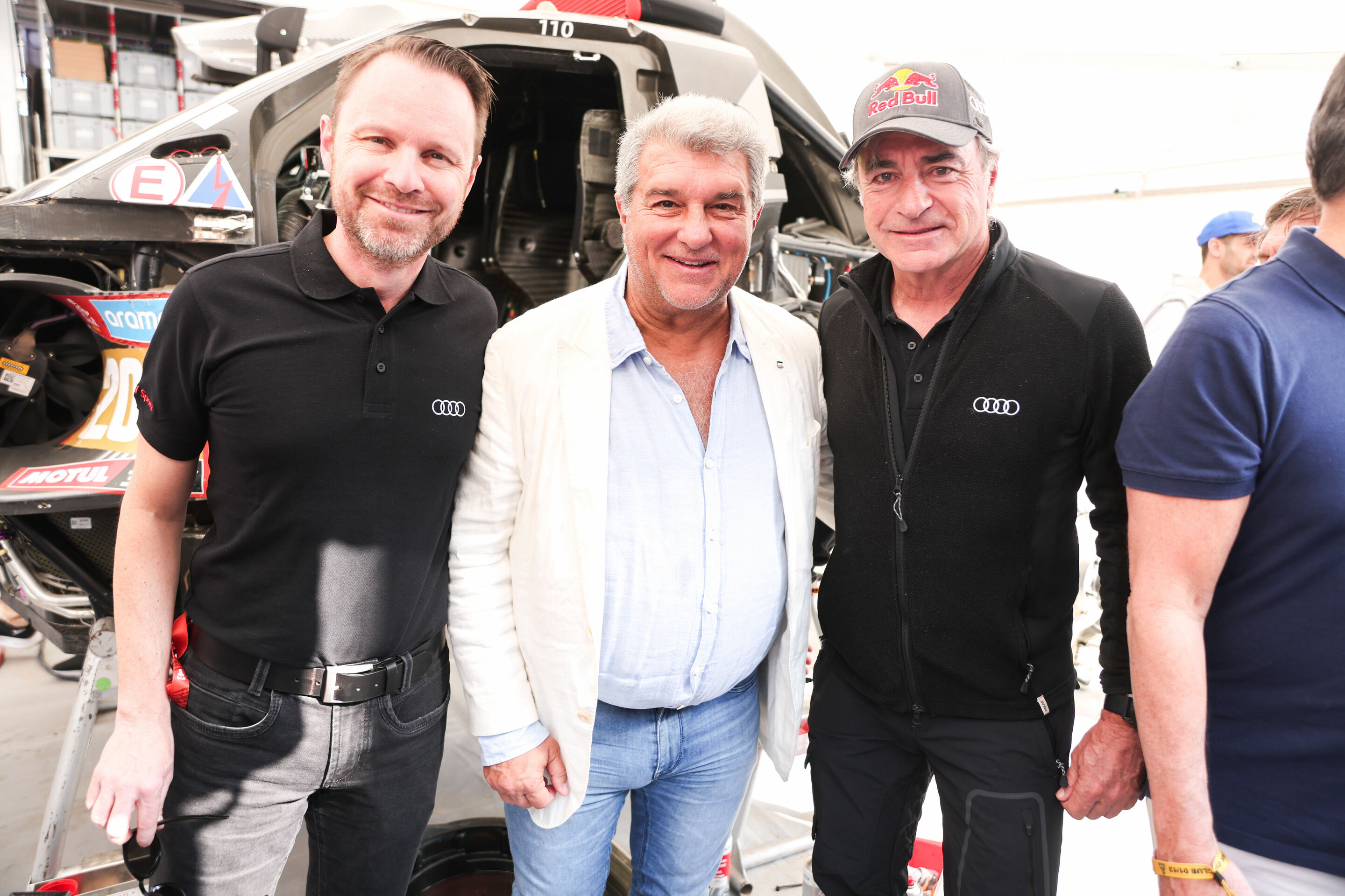 Rallye Dakar 2024 - Rolf Michl, Joan Laporta, Carlos Sainz
