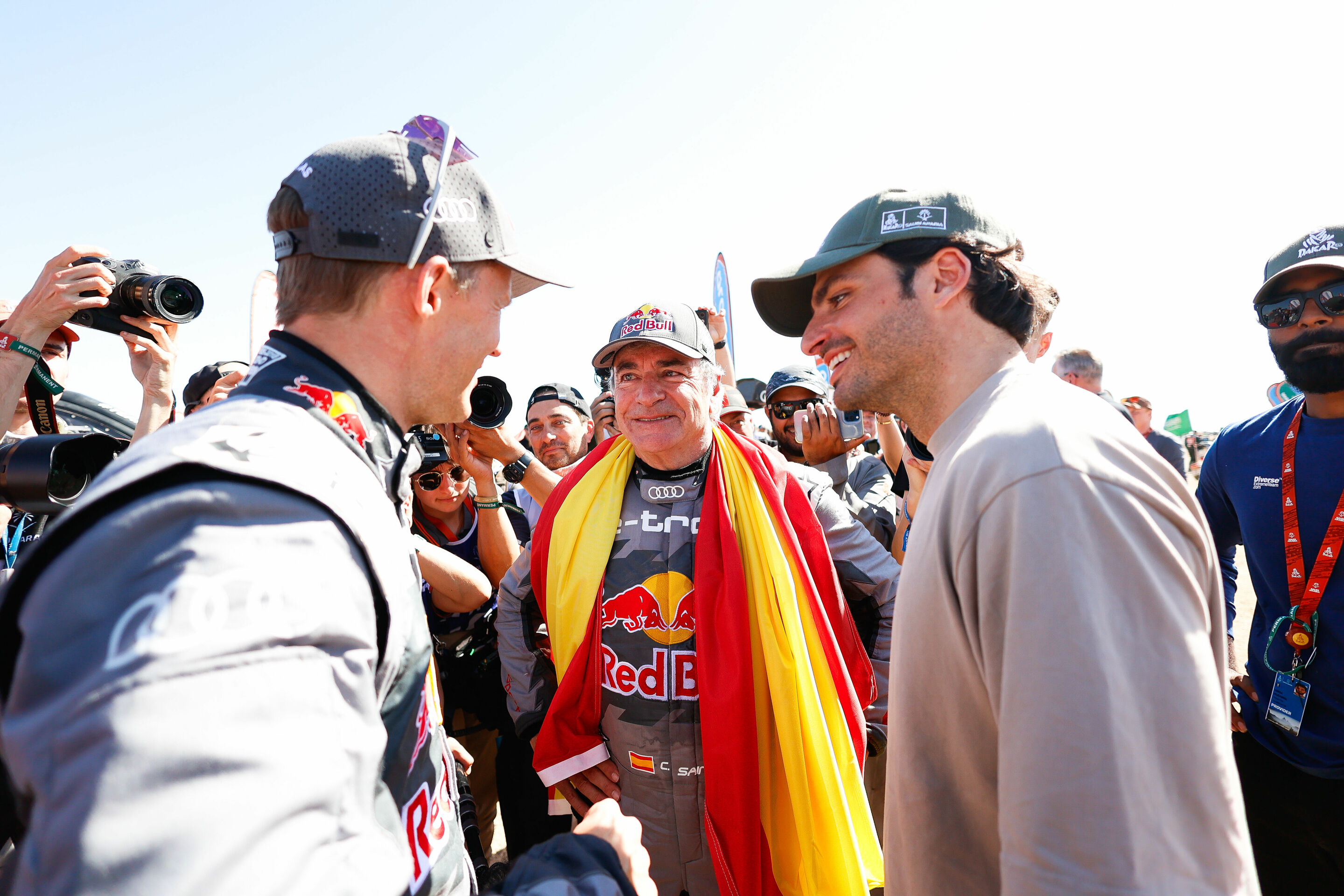Dakar Rally 2024 - Mattias Ekström, Carlos Sainz, Carlos Sainz jr.