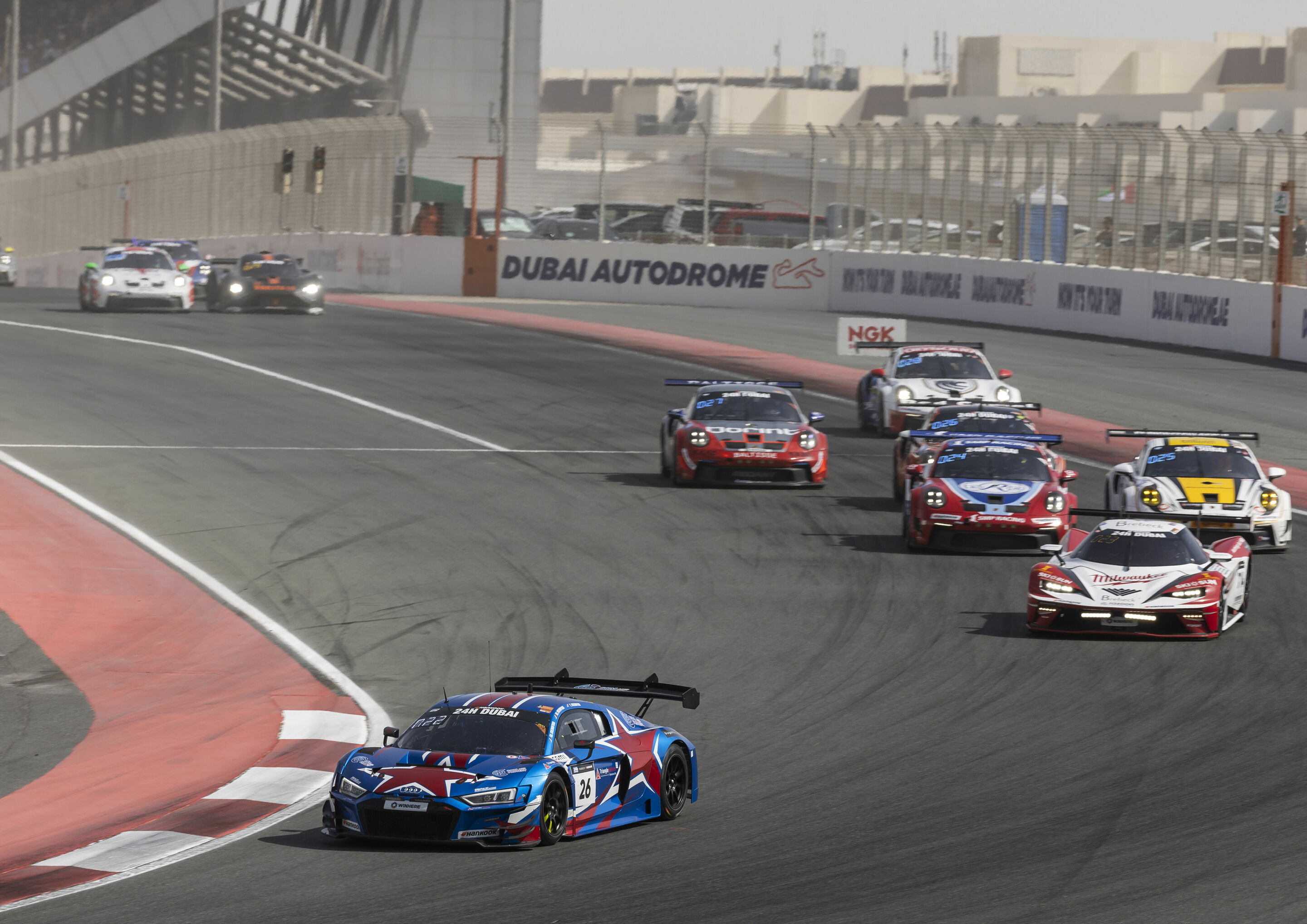 24h Dubai 2024 - Audi R8 LMS #26 (Saintéloc Junior Team,) Mattéo Merafina/Thomas Merafina/Wilfried Merafina