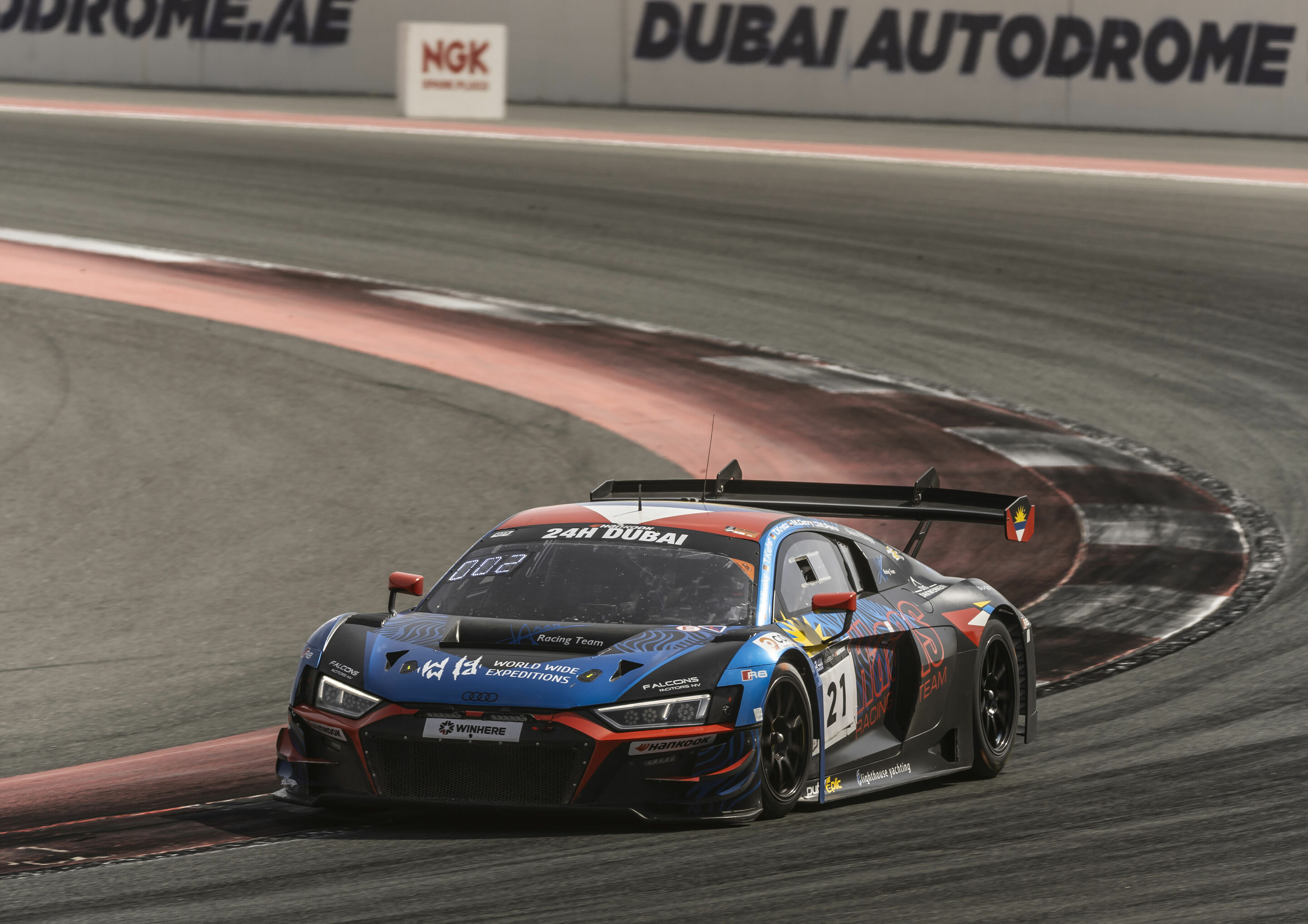 24h Dubai 2024 - Audi R8 LMS #21 (Haas Racing Team), Mathieu Detry/Thomas Kiefer/Torsten Kratz/Stanislav Minsky/Miika Panu