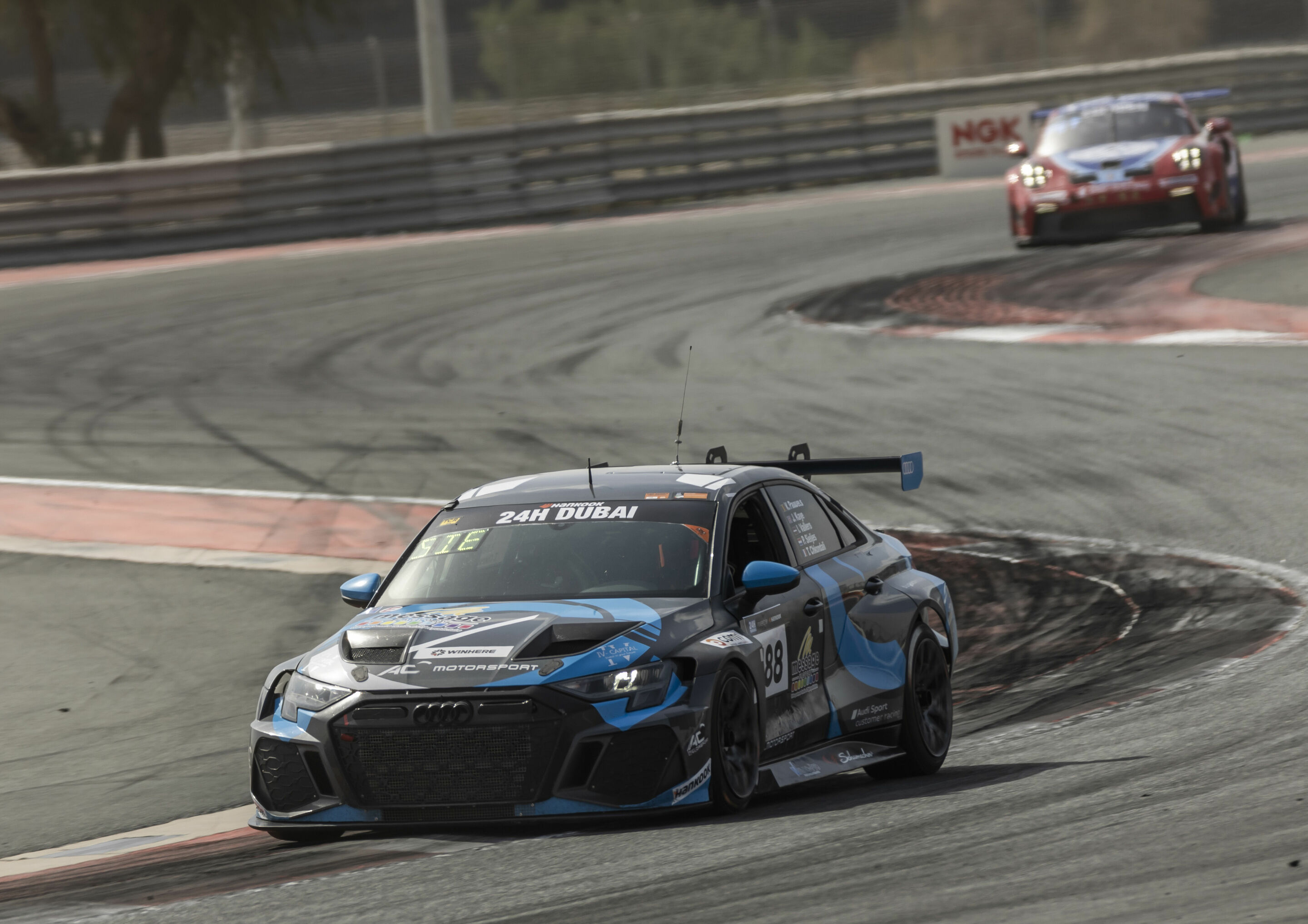 24h Dubai 2024 - Audi RS 3 LMS #188 (AC Motorsport), Thierry Chkondali/James Kaye/Kobe Pauwels/Paul Sieljes/Ivars Vallers