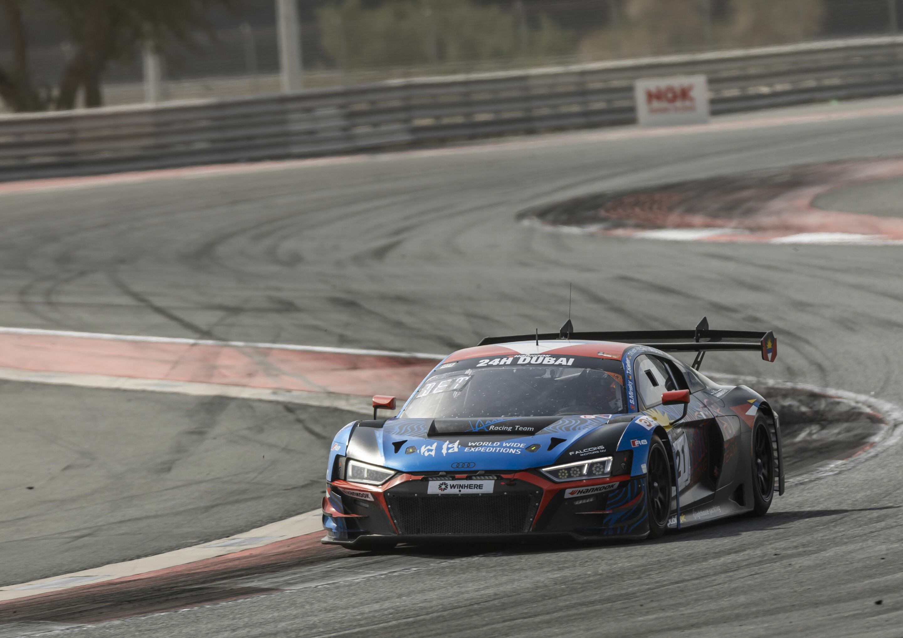 24h Dubai 2024 - Audi R8 LMS #21 (Haas Racing Team), Mathieu Detry/Thomas Kiefer/Torsten Kratz/Stanislav Minsky/Miika Panu