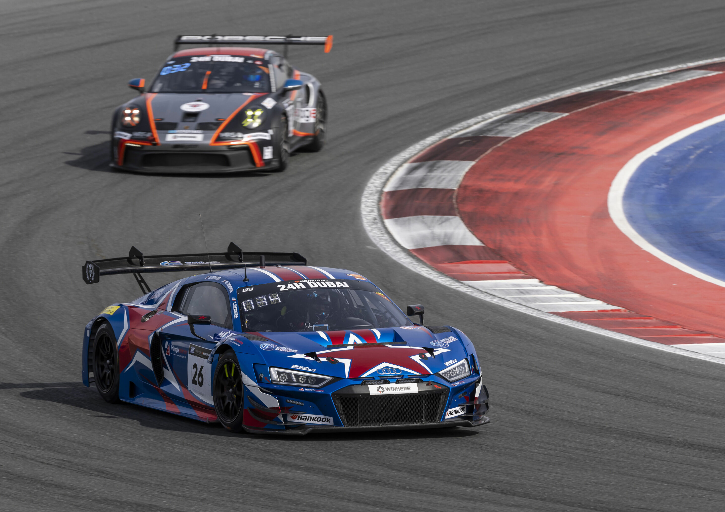 24h Dubai 2024 - Audi R8 LMS #26 (Saintéloc Junior Team,) Mattéo Merafina/Thomas Merafina/Wilfried Merafina