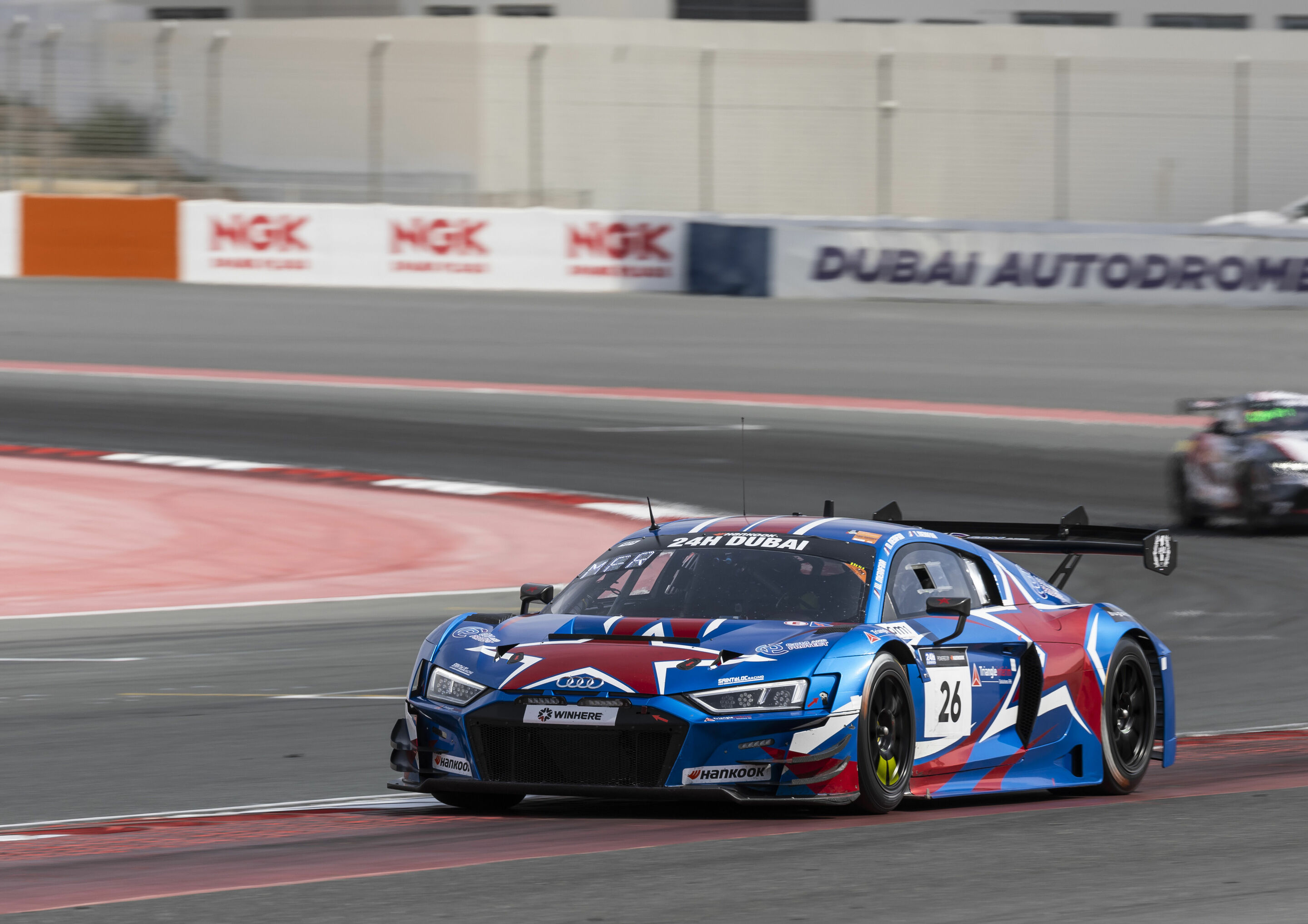 24h Dubai 2024 - Audi R8 LMS #26 (Saintéloc Junior Team,) Mattéo Merafina/Thomas Merafina/Wilfried Merafina