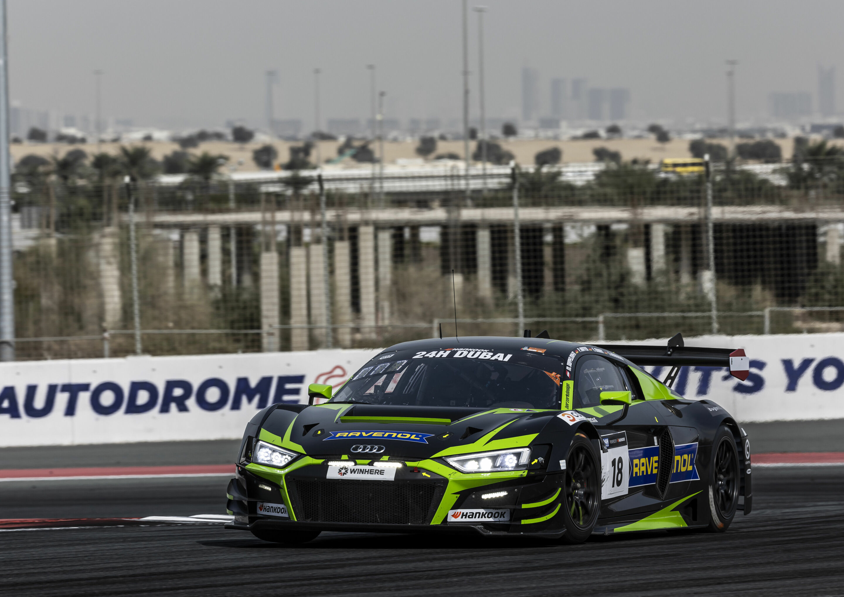 24h Dubai 2024 - Audi R8 LMS #18 (Saintéloc Junior Team), Michael Doppelmayr/Elia Erhart/Swen Herberger/Pierre Kaffer