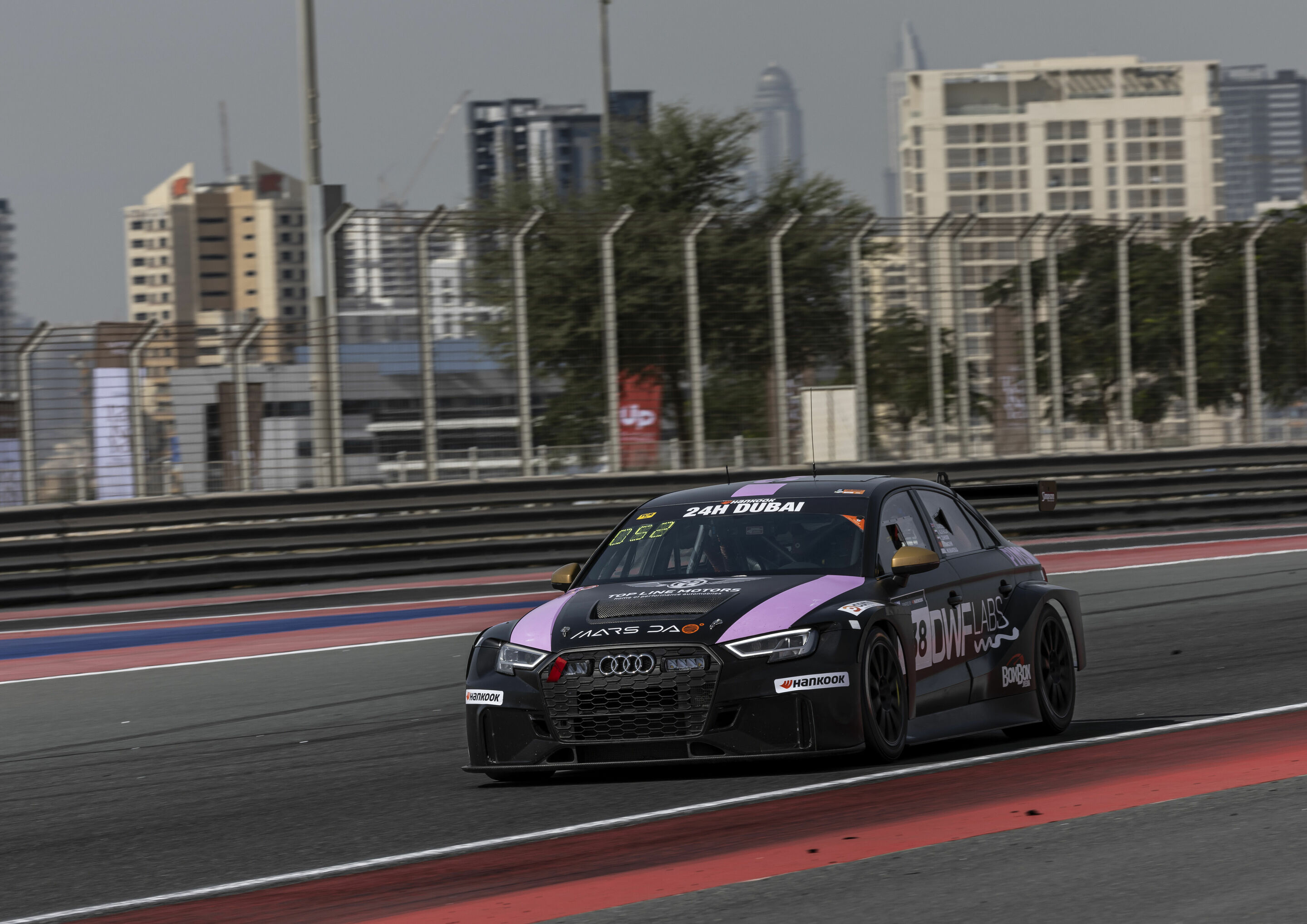 24h Dubai 2024 - Audi RS 3 LMS #138 (Simpson Motorsport), Kavi Jundu/Ahmed Al Khaja/Andrej Muraveika/Oliver Webb/Nadir Zuhour