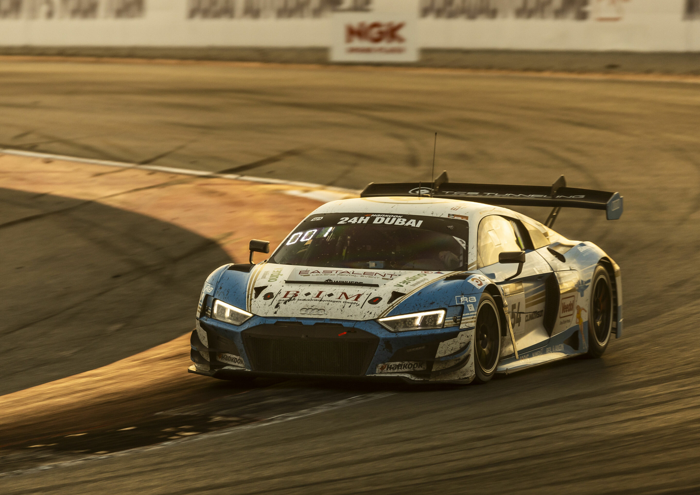 24h Dubai 2024 - Audi R8 LMS #54 (Eastalent Racing), Christopher Haase/Gilles Magnus/Simon Reicher/Markus Winkelhock/Mike Zhou