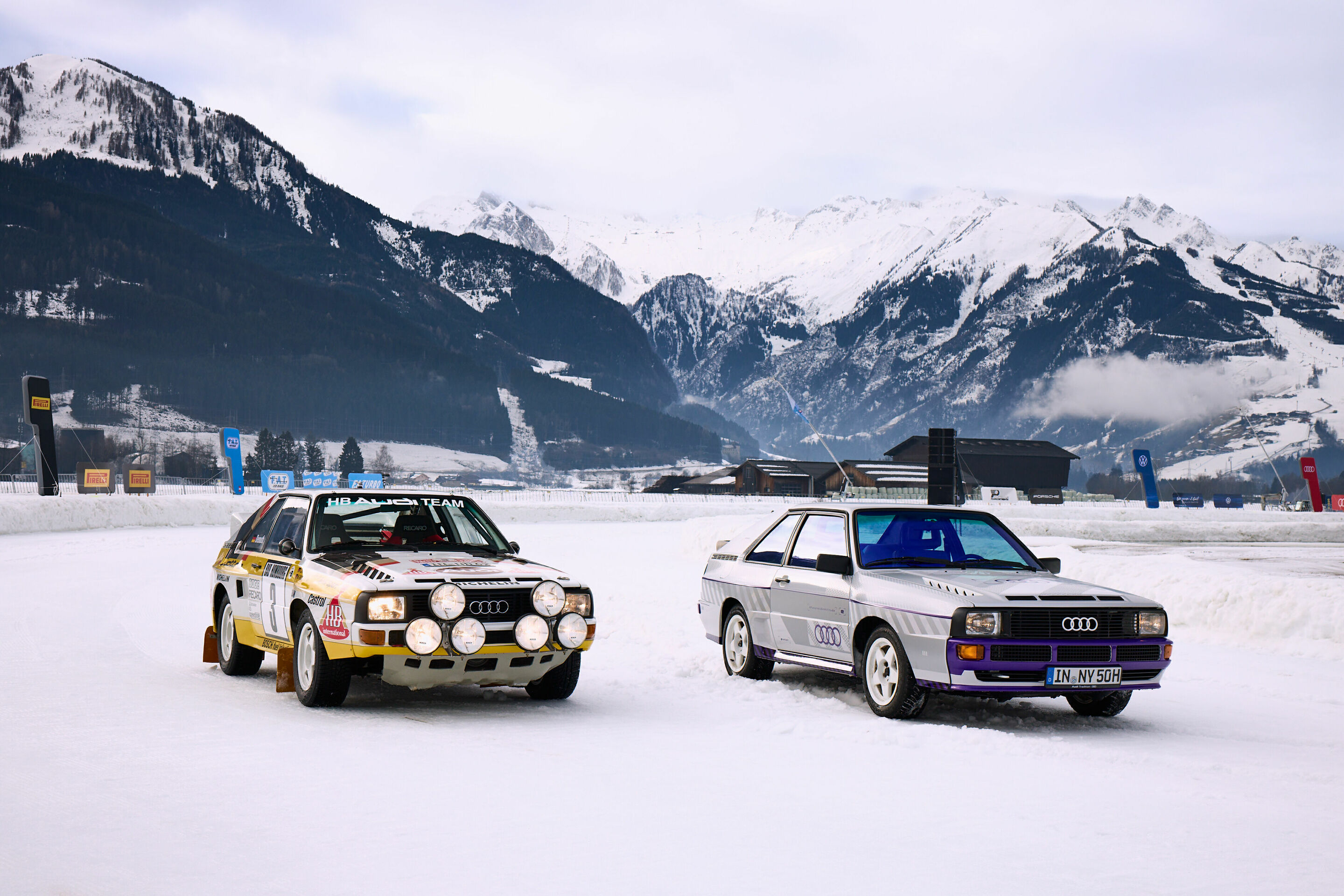 Audi Tradition at many international events in 2024 - Audi Tradition at the Ice Race in Zell am See, Austria, January 2024.