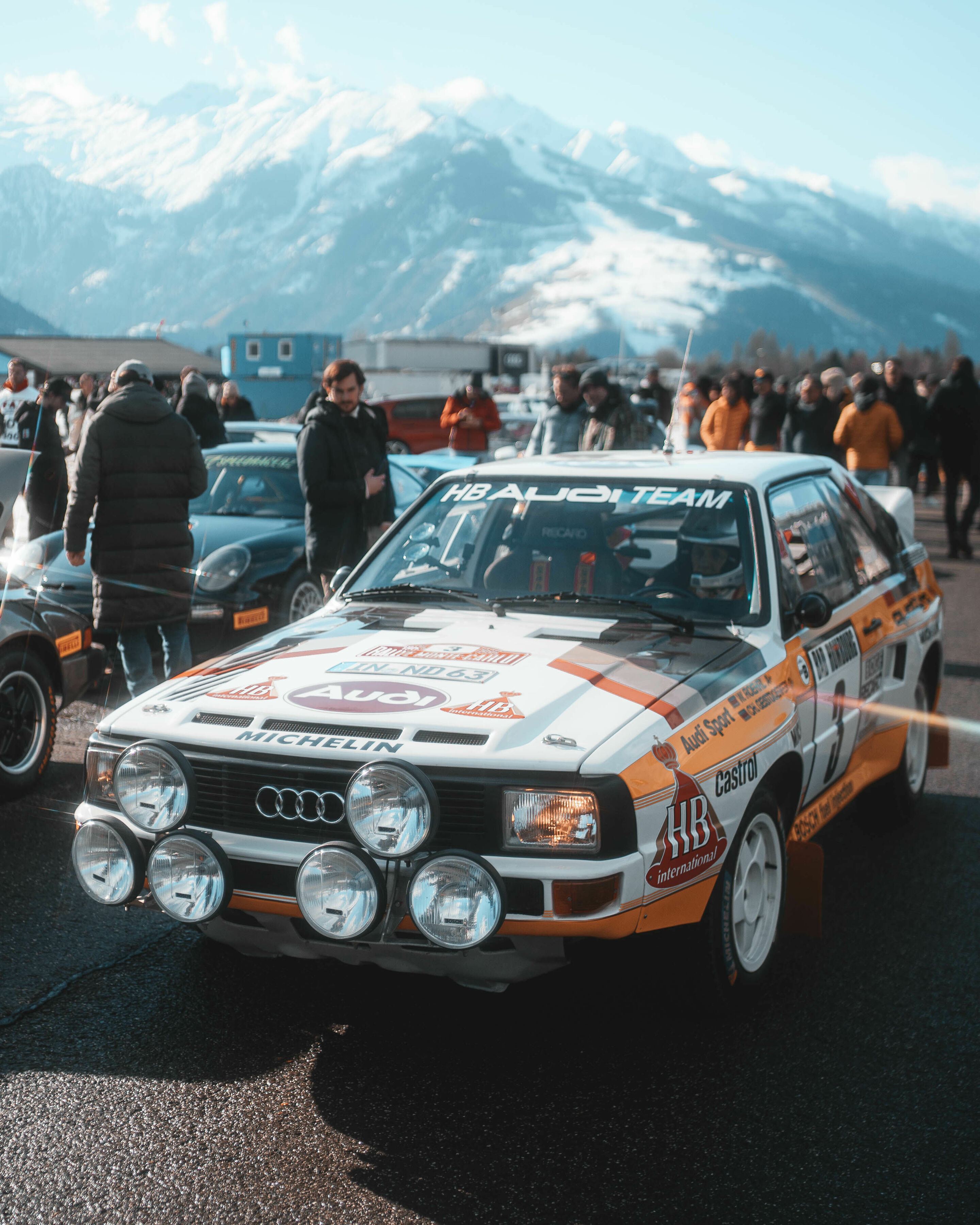 Audi Tradition at many international events in 2024 - Audi Tradition at the Ice Race in Zell am See, Austria, January 2024.