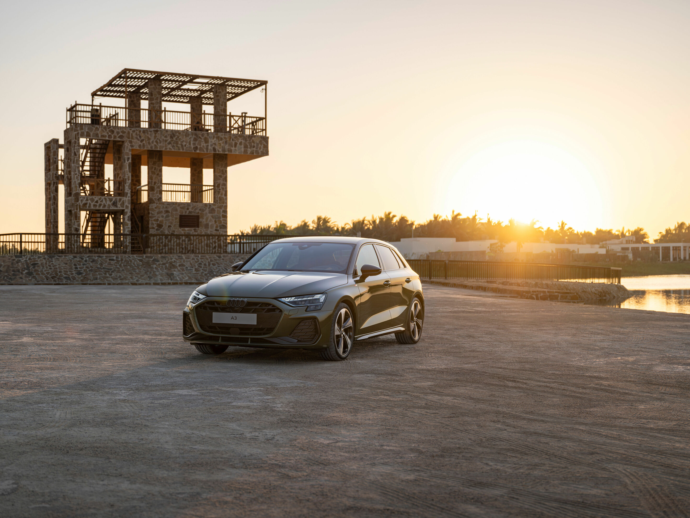 Audi A3 Sportback - Static photo,
Colour: District Green Metallic