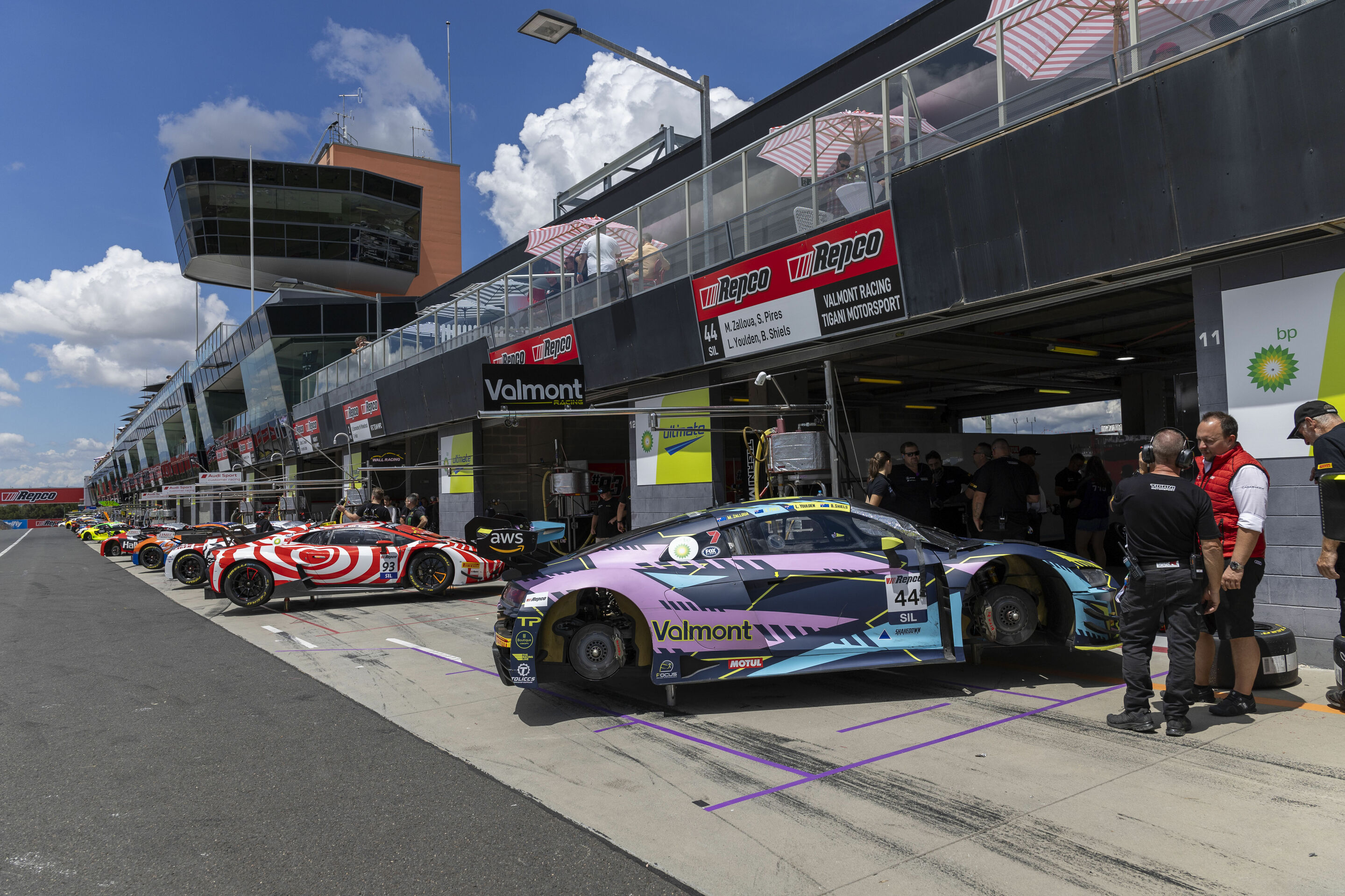 12h Bathurst 2024 - Audi R8 LMS #44 (Valmont Racing), Sergio Pires/Bradley Shiels/Luke Youlden/Marcel Zalloua
