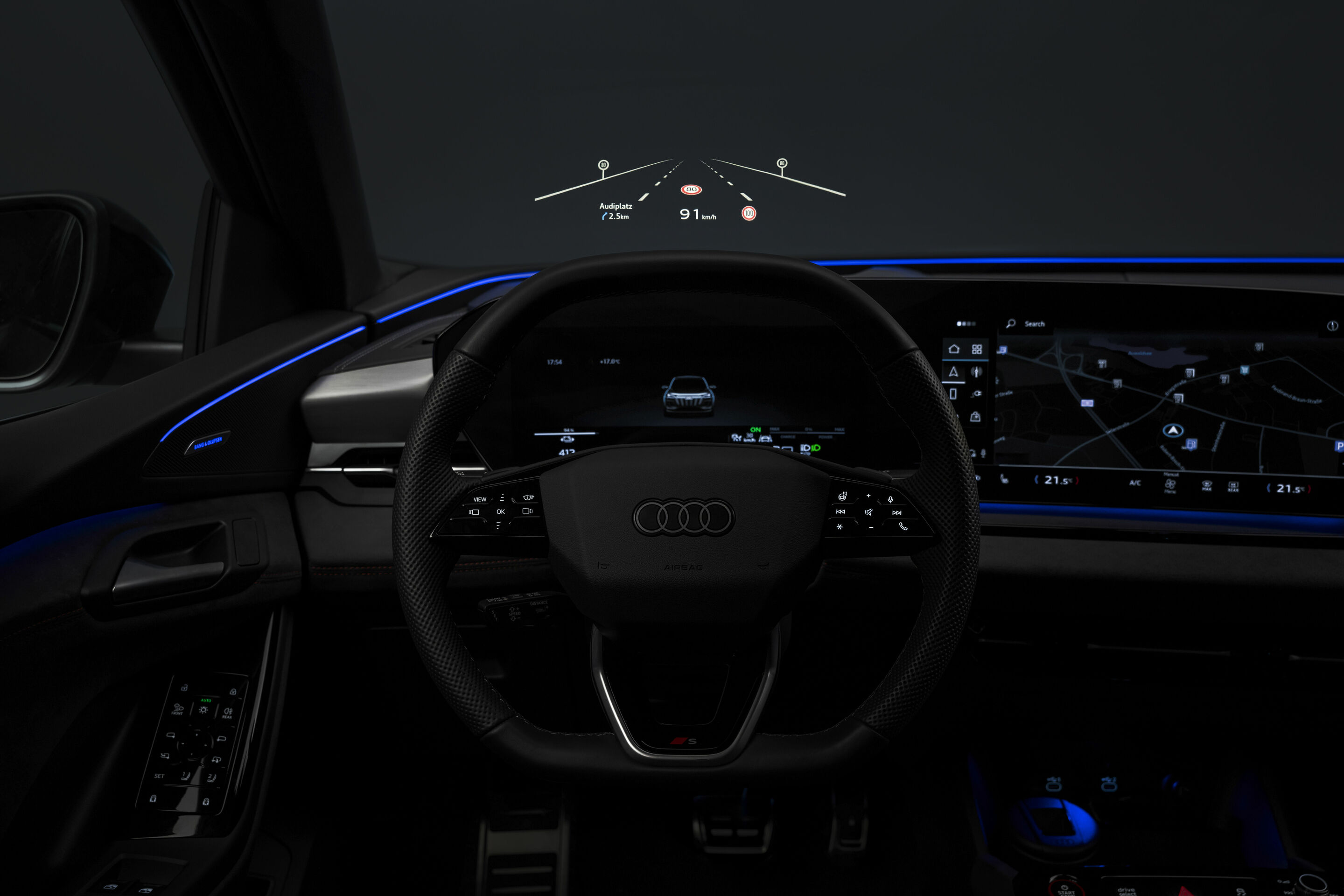 Audi Q6 e-tron quattro - Head-up-Display