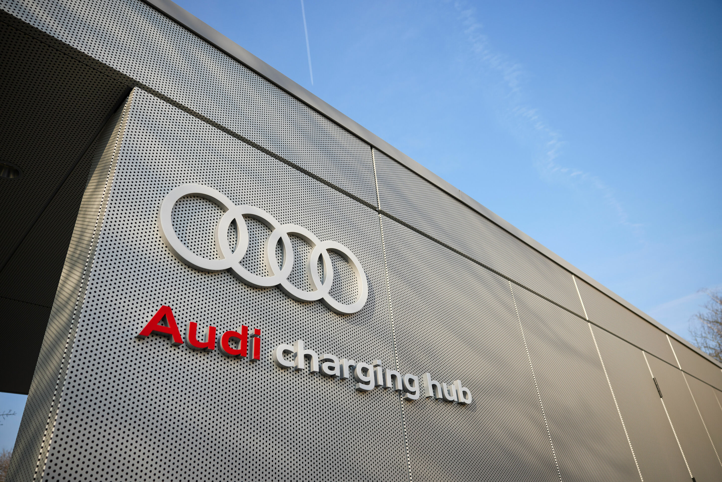 Audi charging hub Frankfurt - The sixth Audi charging hub is located in Frankfurt, Germany.
