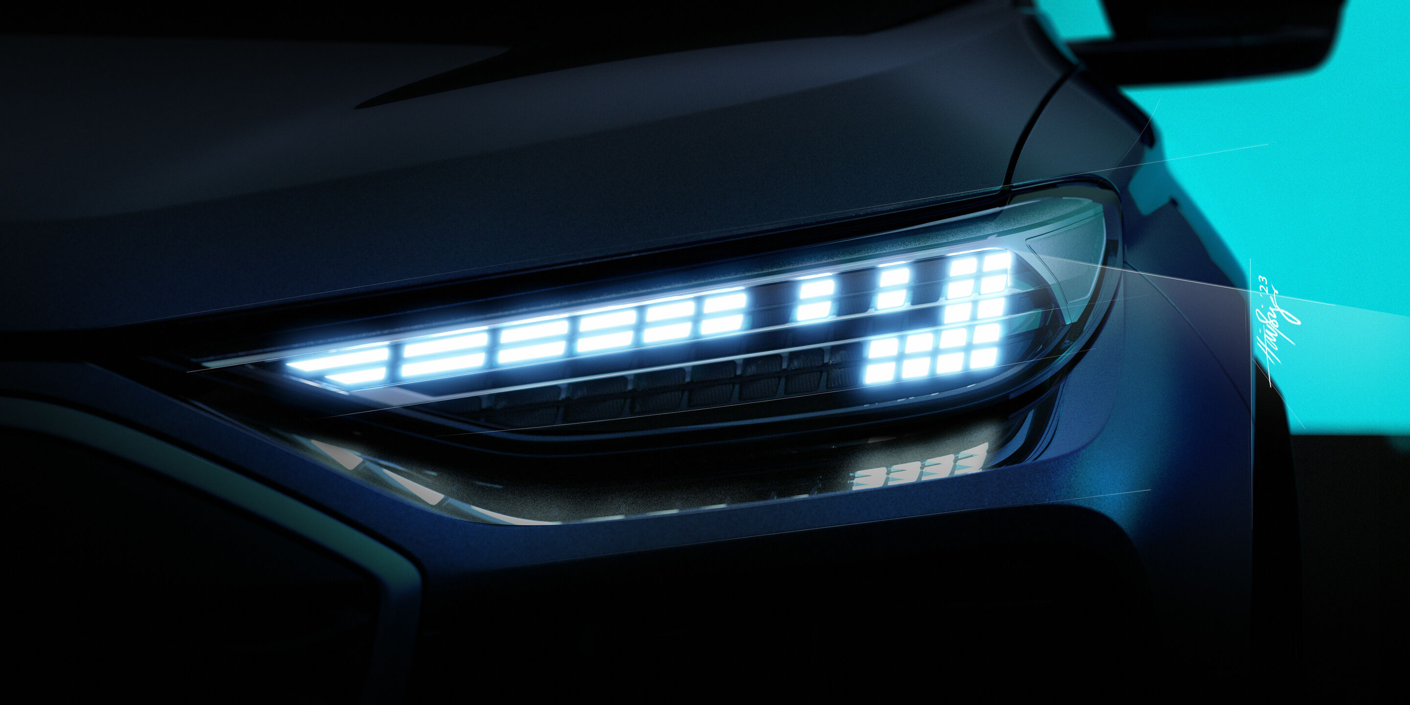 Sketch - Sketches - Audi Q6 e-tron - Sketches - Audi Q6 e-tron