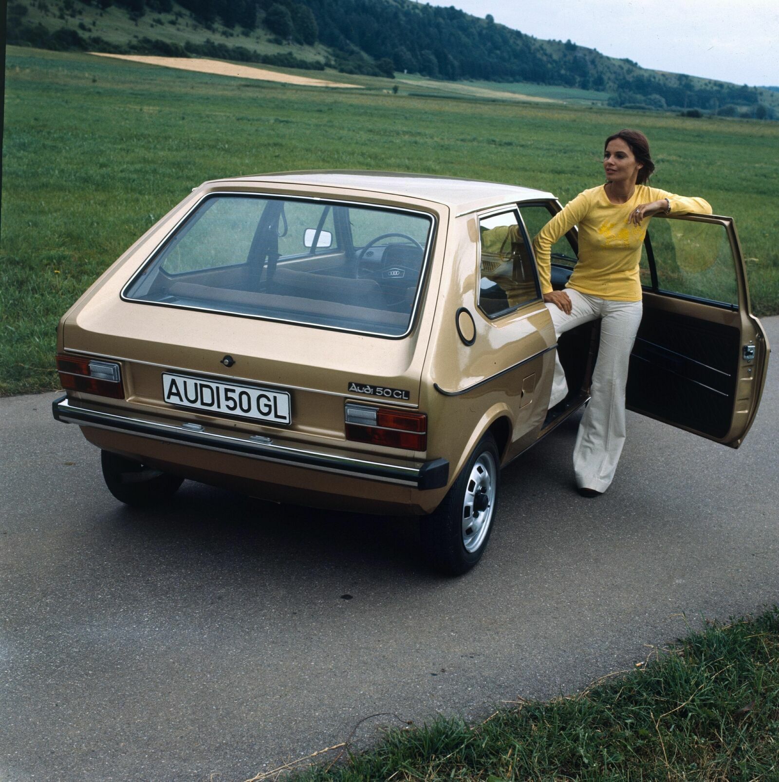 Germany’s first small car was launched 50 years ago - A historical picture of the Audi 50 GL.
