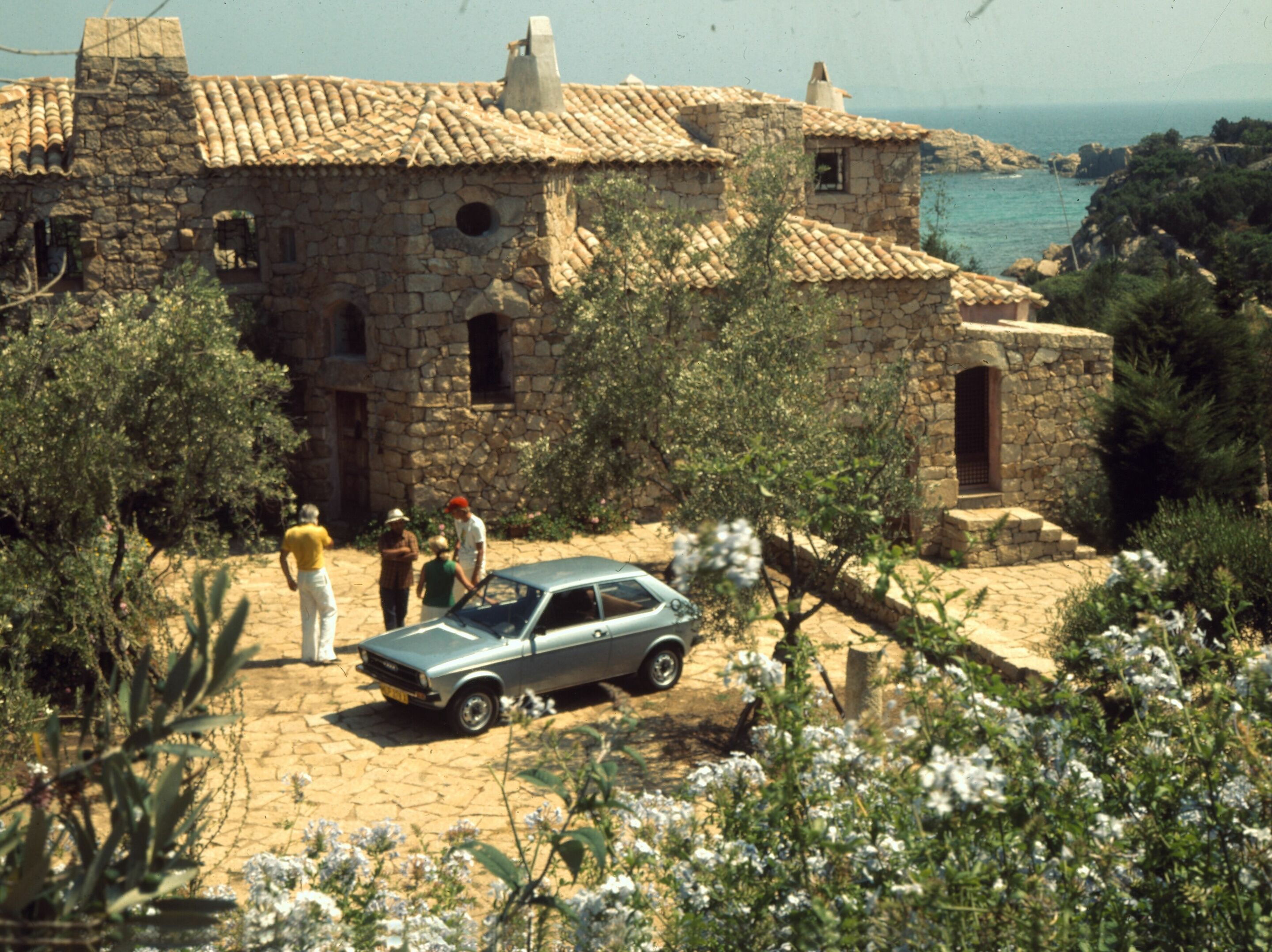 Germany’s first small car was launched 50 years ago - The Audi 50 during its presentation to the media in the summer of 1974.