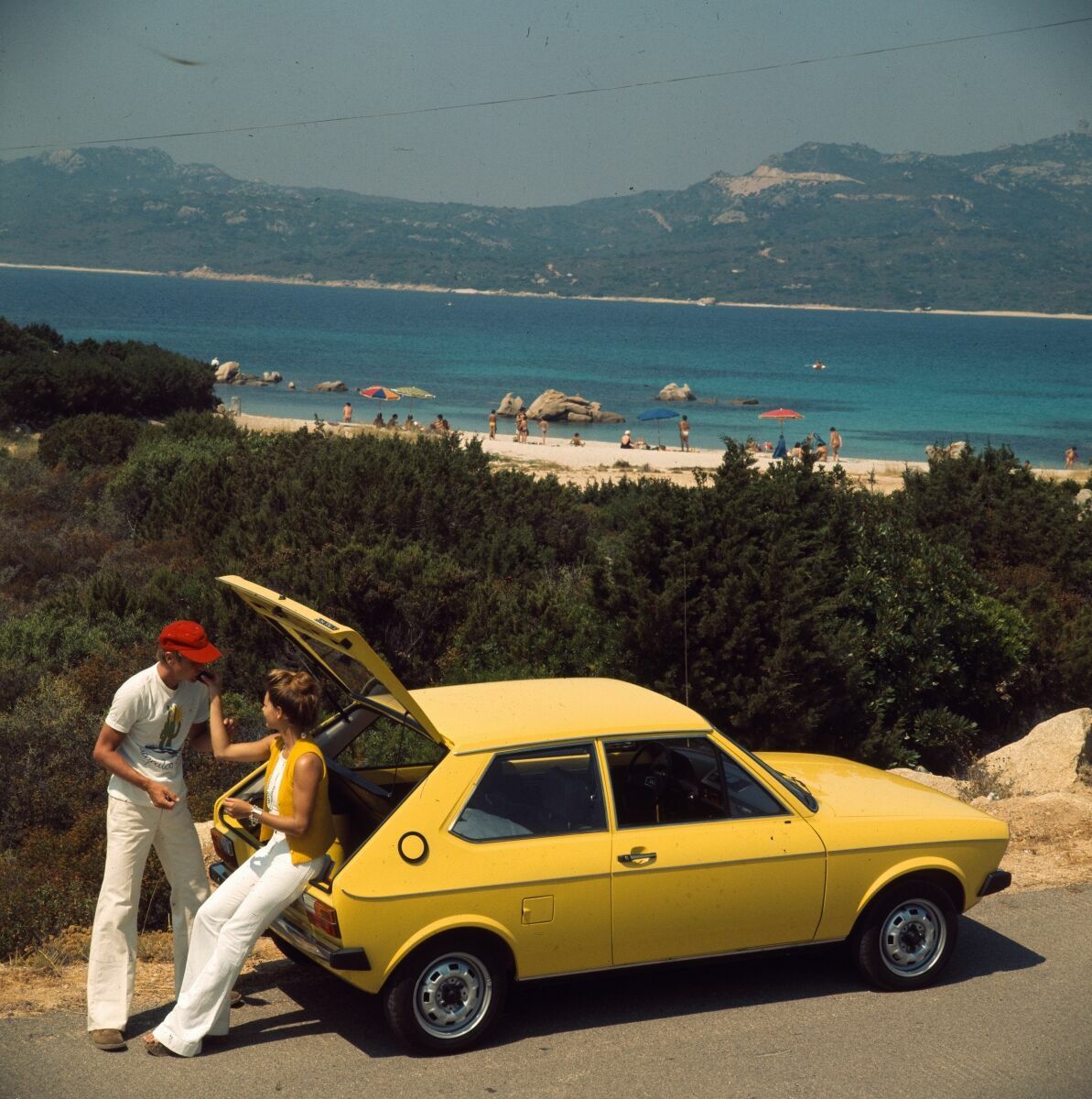 Germany’s first small car was launched 50 years ago - The Audi 50 during its presentation to the media in the summer of 1974.