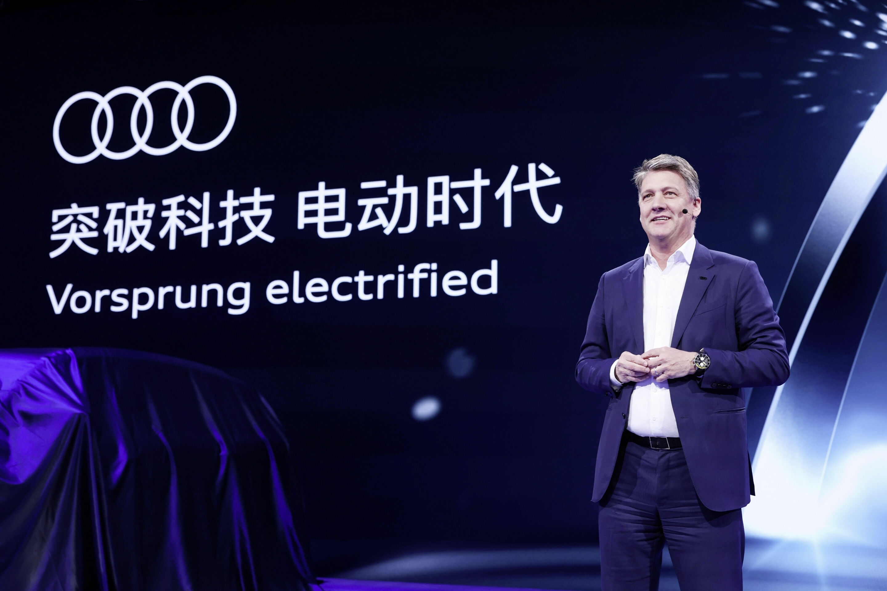 Audi auf der Auto China 2024 - Auf der Auto China präsentiert Audi seine Strategie und sein rein elektrisches Portfolio für den größten Automobilmarkt der Welt: Audi CEO Gernot Döllner