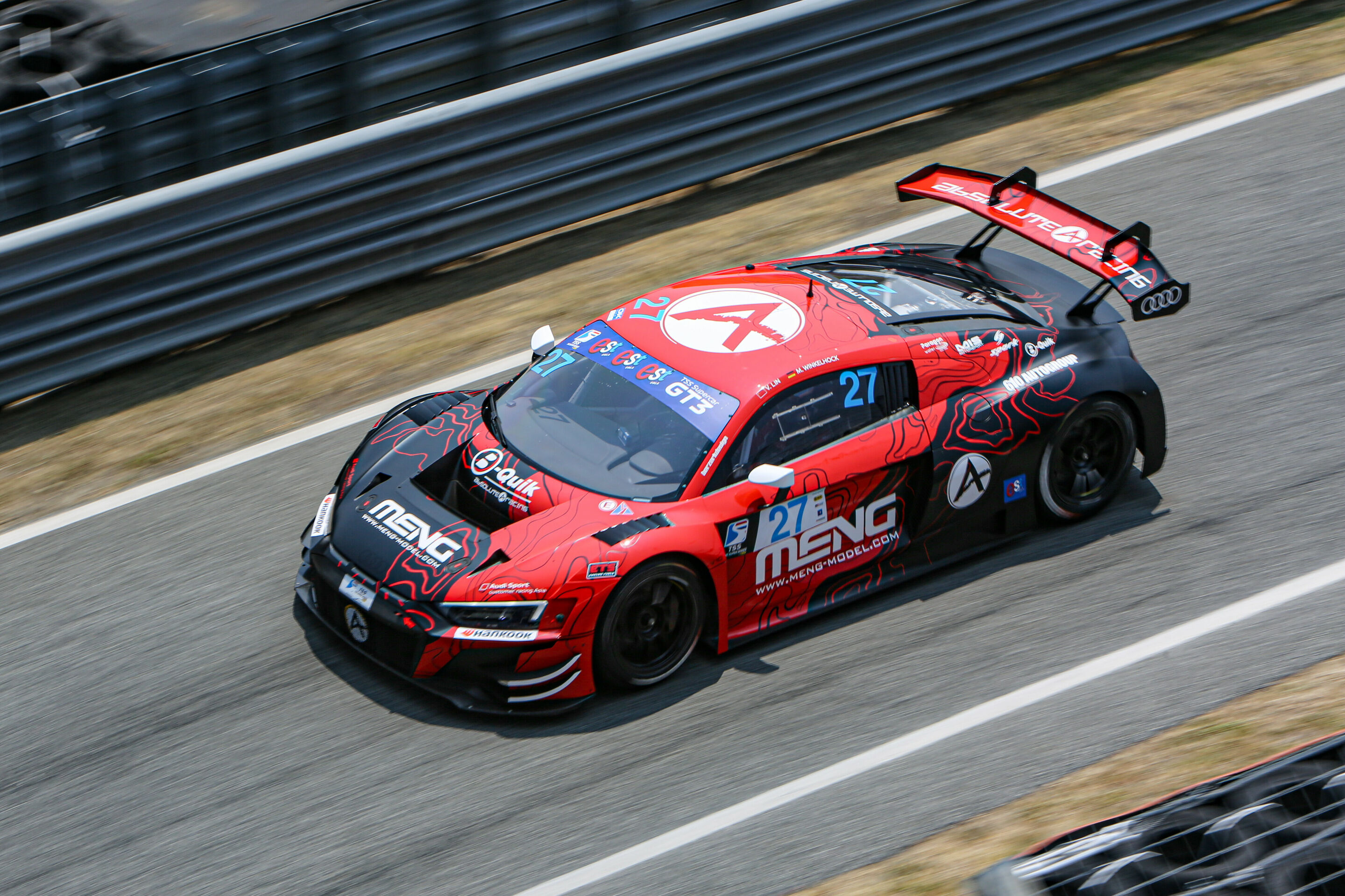 Thailand Super Series 2024 - Audi R8 LMS #27 (B-Quik Absolute Racing), Vincent Lin/Markus Winkelhock